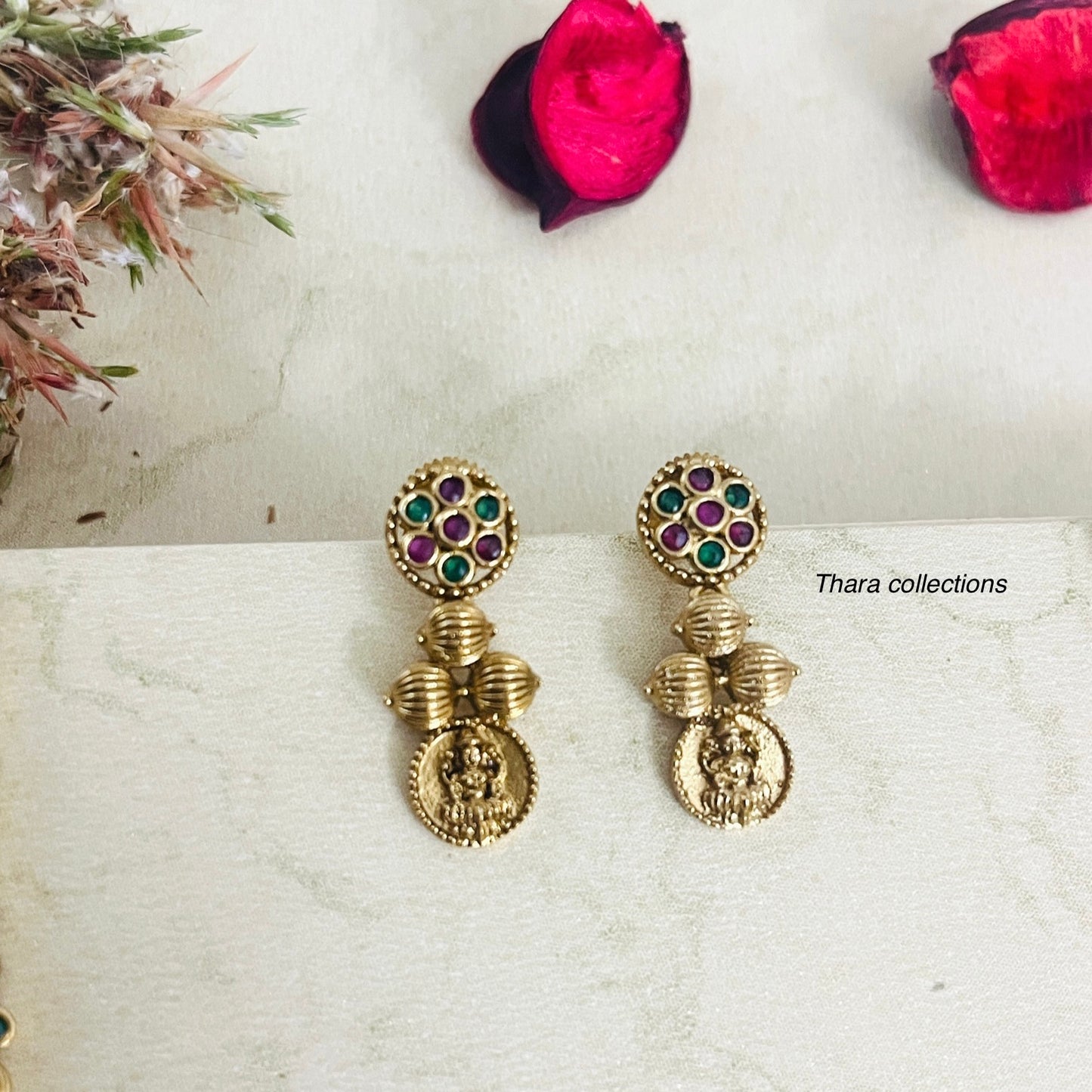 Traditional Lakshmi Coin Necklace Set