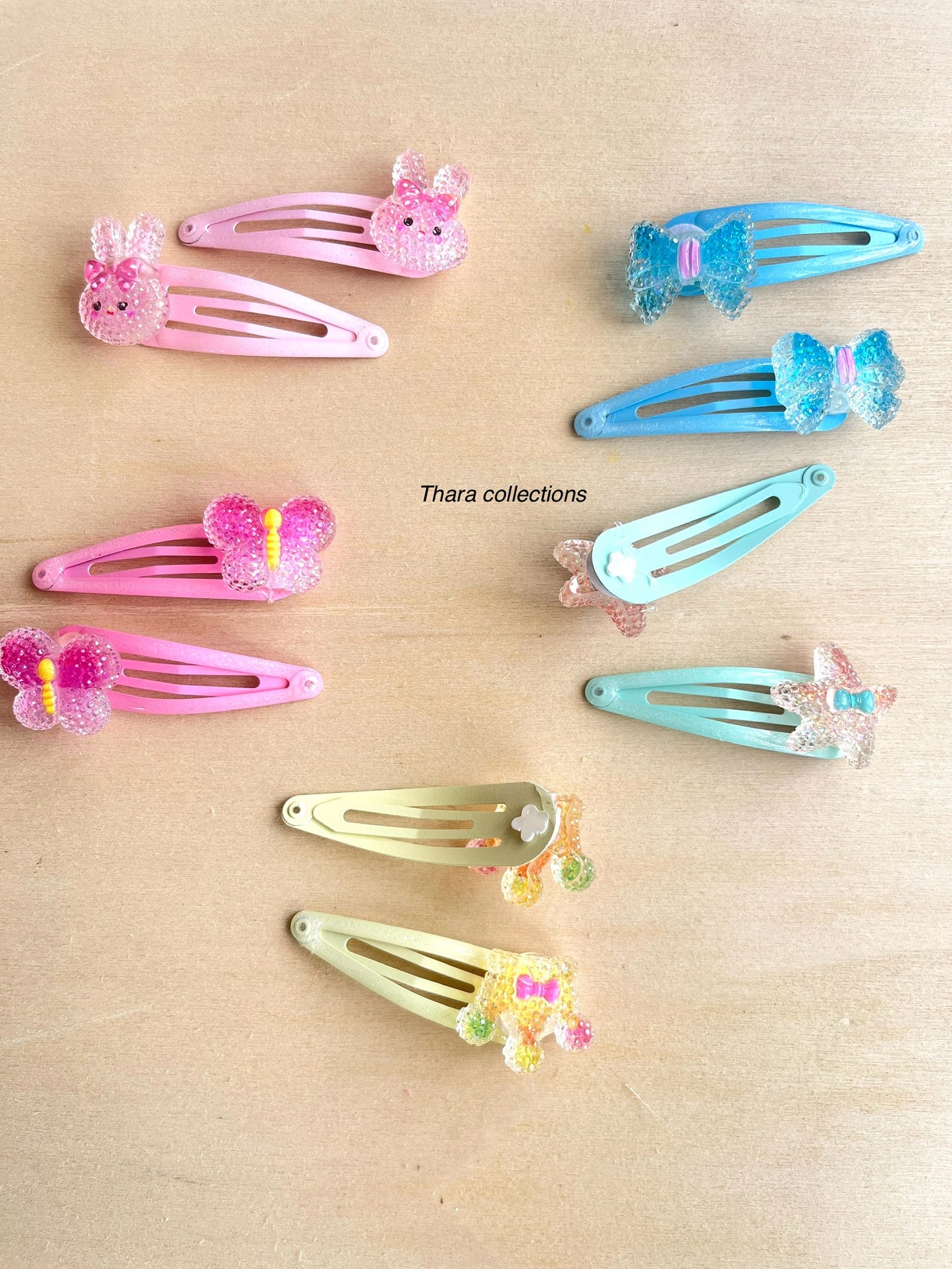 Crystal Charm Snap Clips – Set of 2