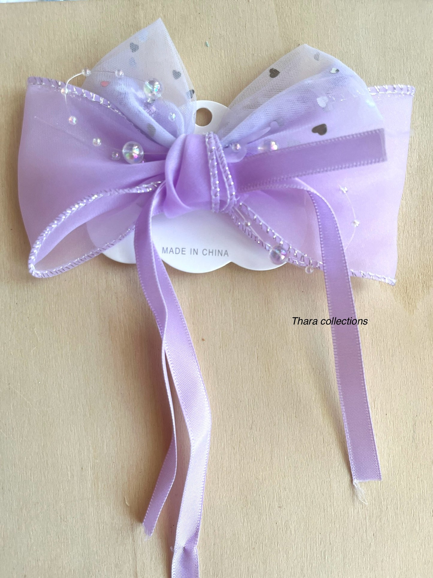 Elegant Bow Pearl Accent Hair Clip