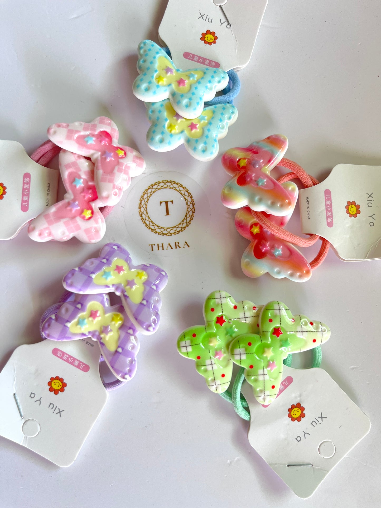 Butterfly Printed Hair Ties