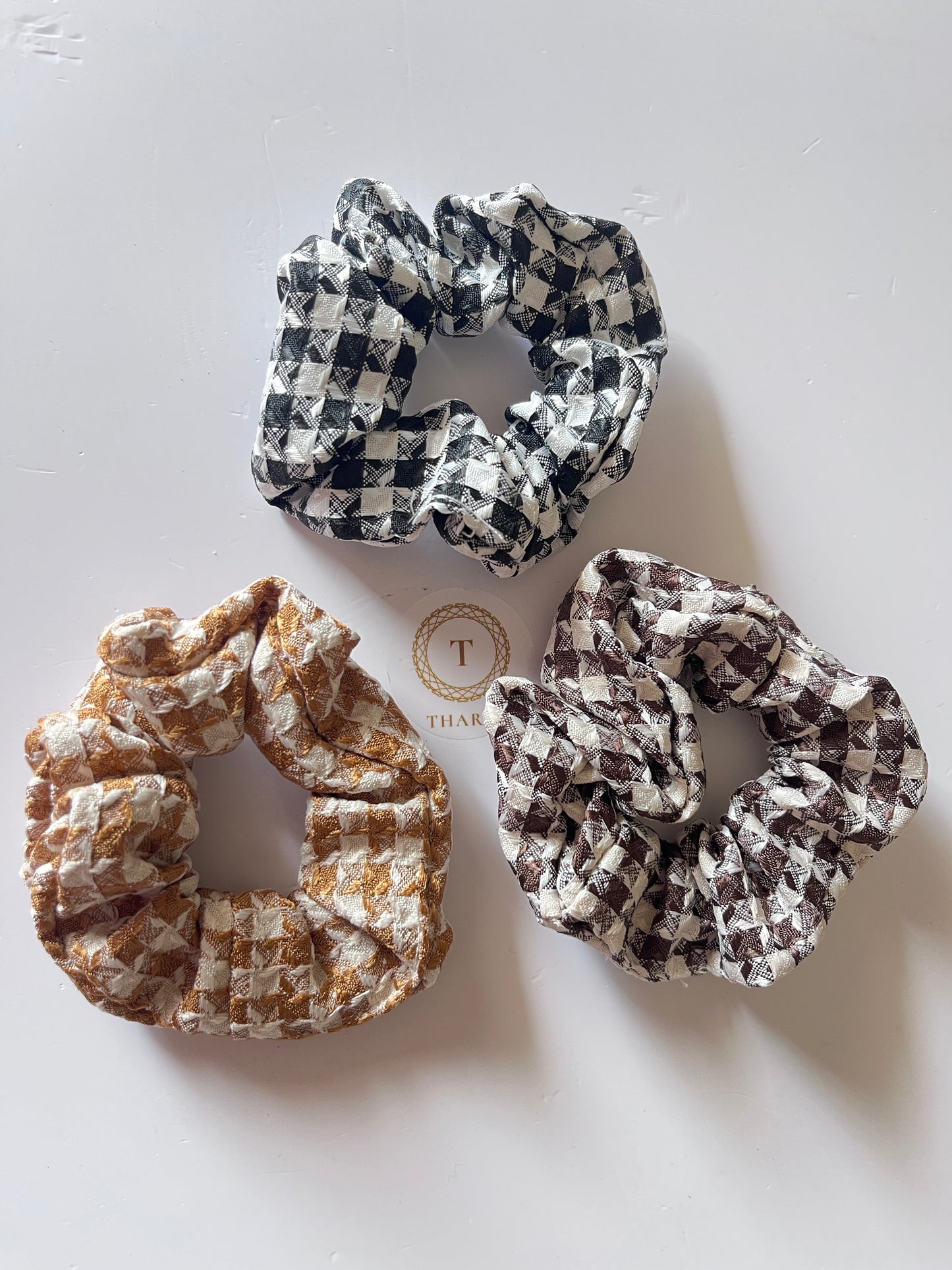 Checked Scrunchies - Regular