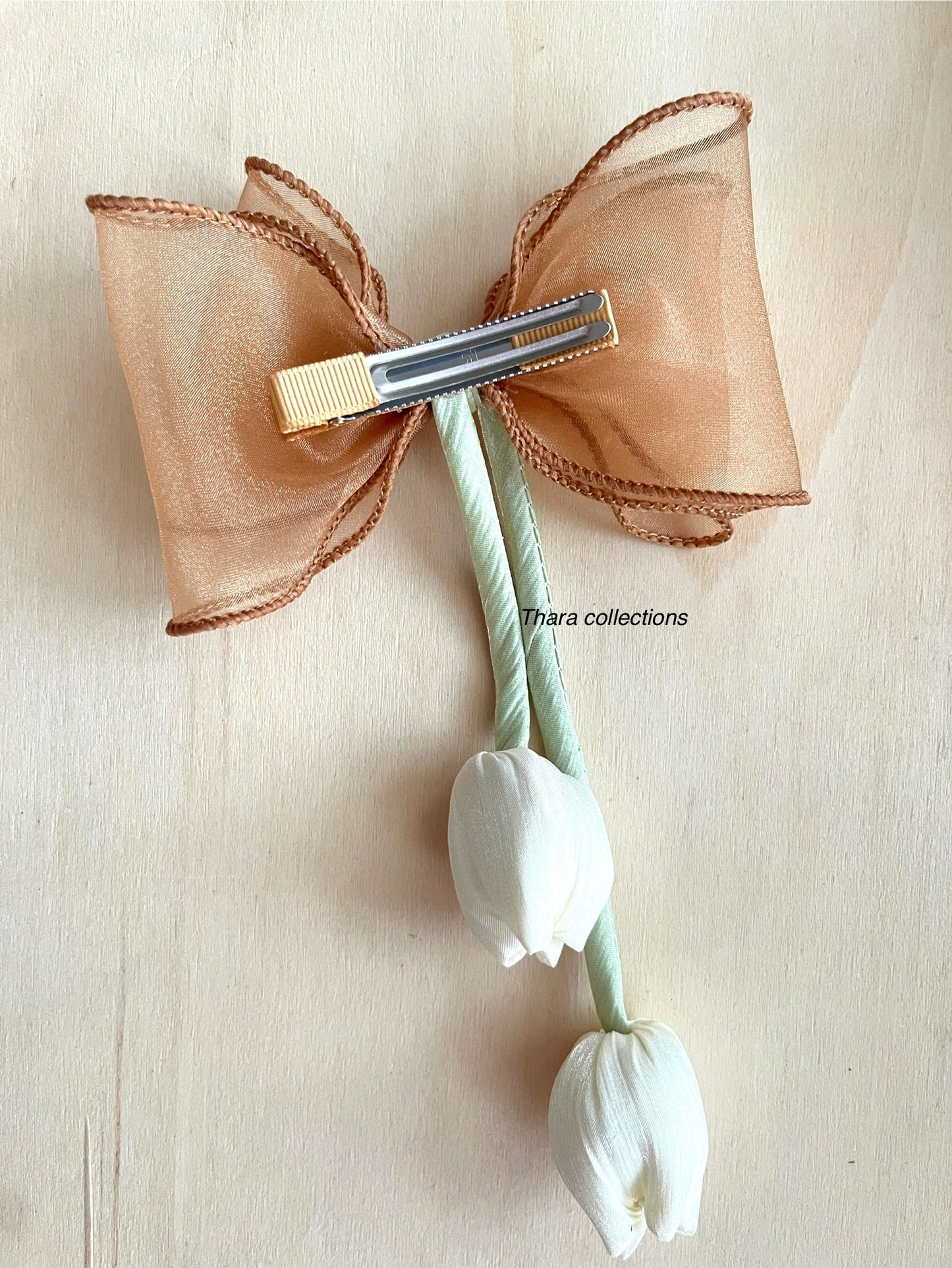 Tulip Bow Hair Clip – Indian Color