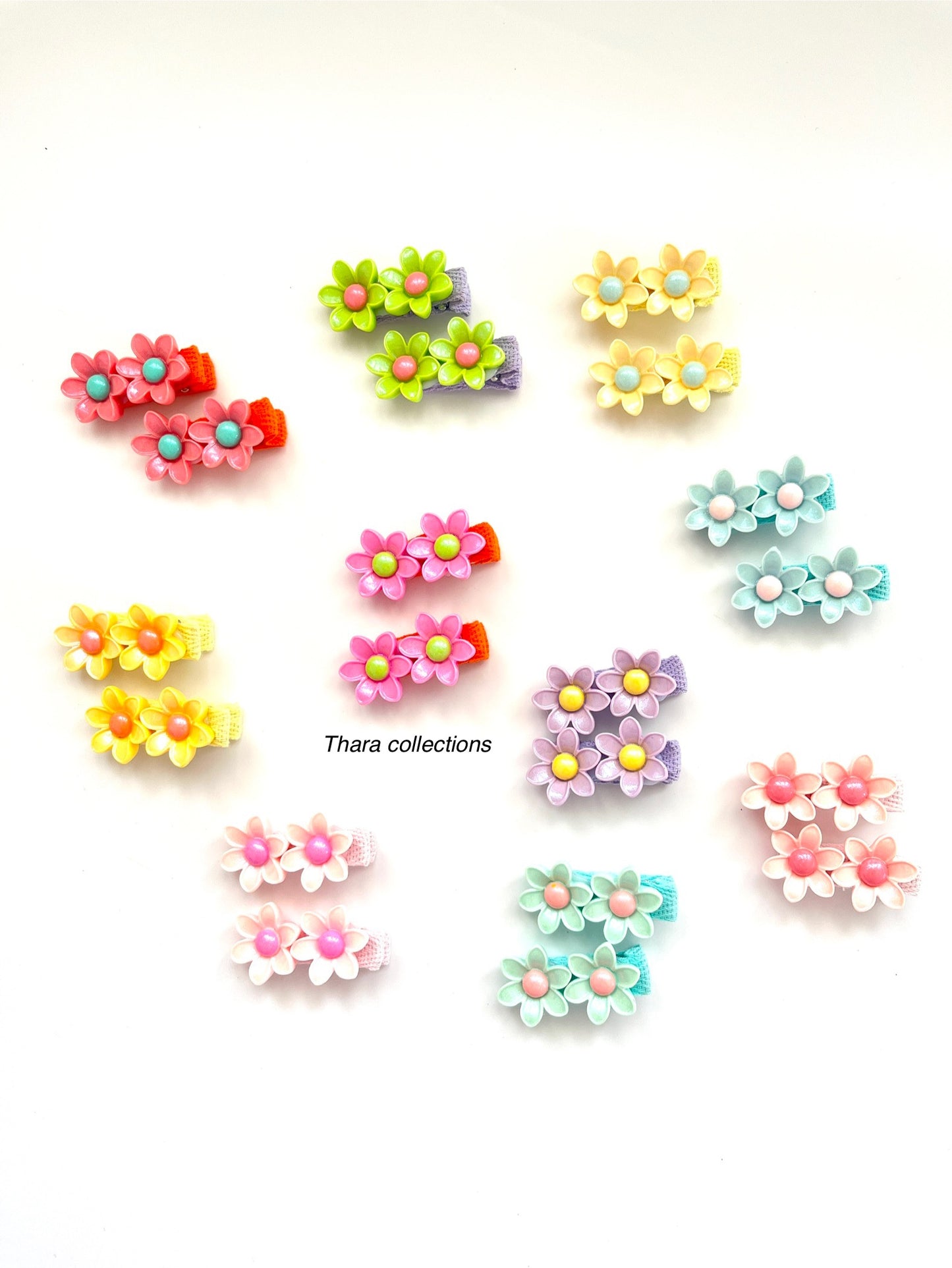 Bloomy Blossom Hair Clips - Set of 2