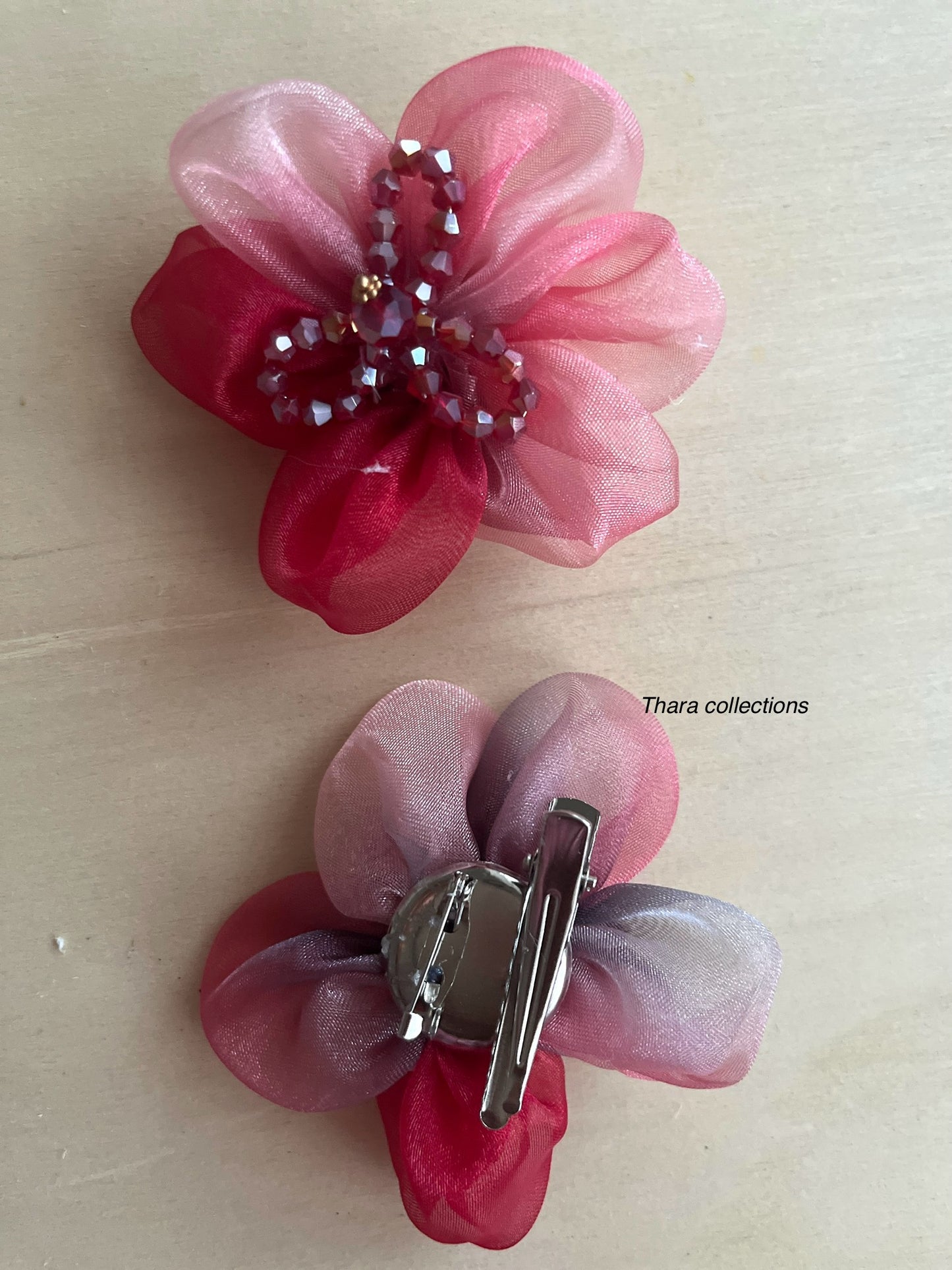 Elegant Sheer Flower Multi-Purpose Clip