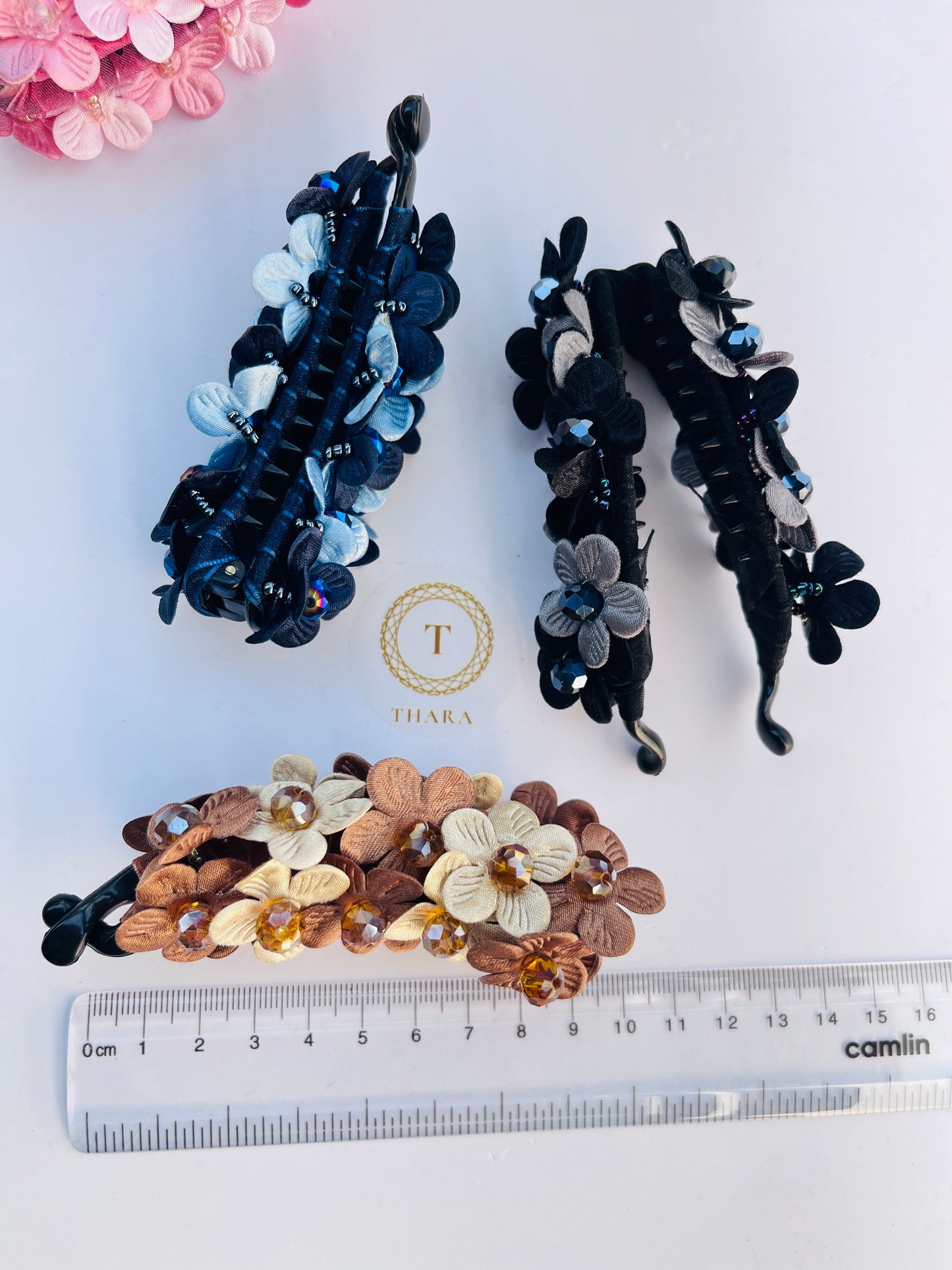Mini Flower Lock Banana HairClip