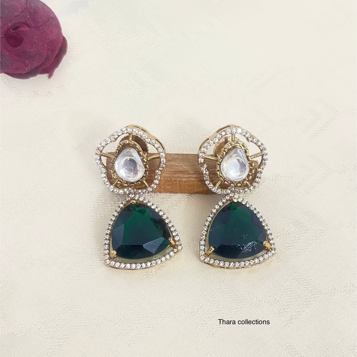 Emerald Green Royalty Necklace Set