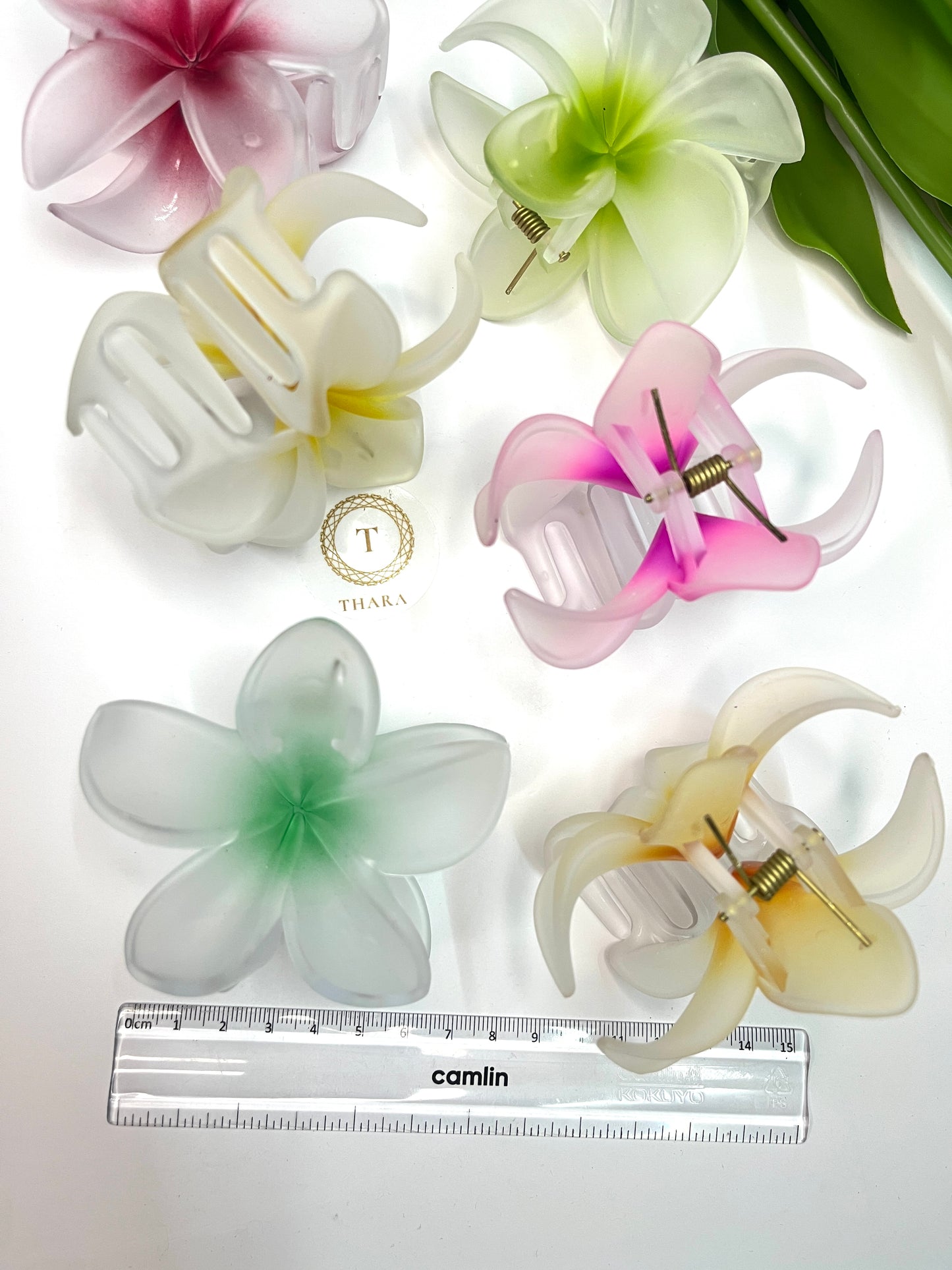 Watercolor Floral Hair Clip Big