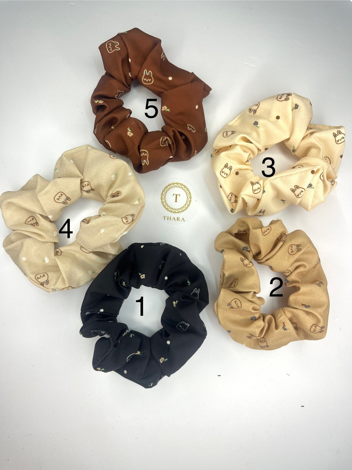 Cute Cartoon Printed Scrunchies