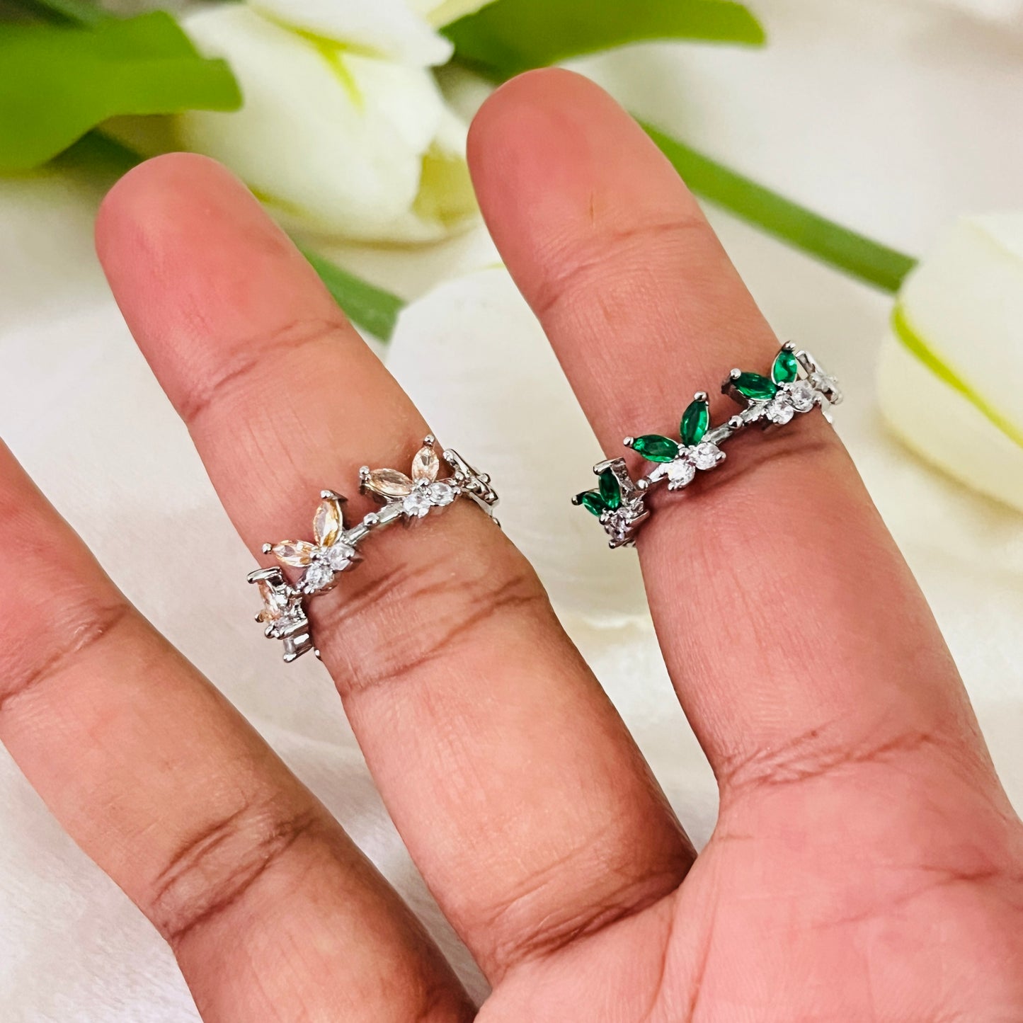 Butterfly Adjustable Ring Collection