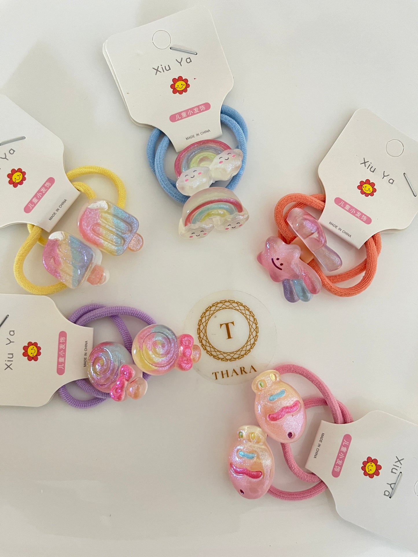 Pastel Hair ties - Pair of 2