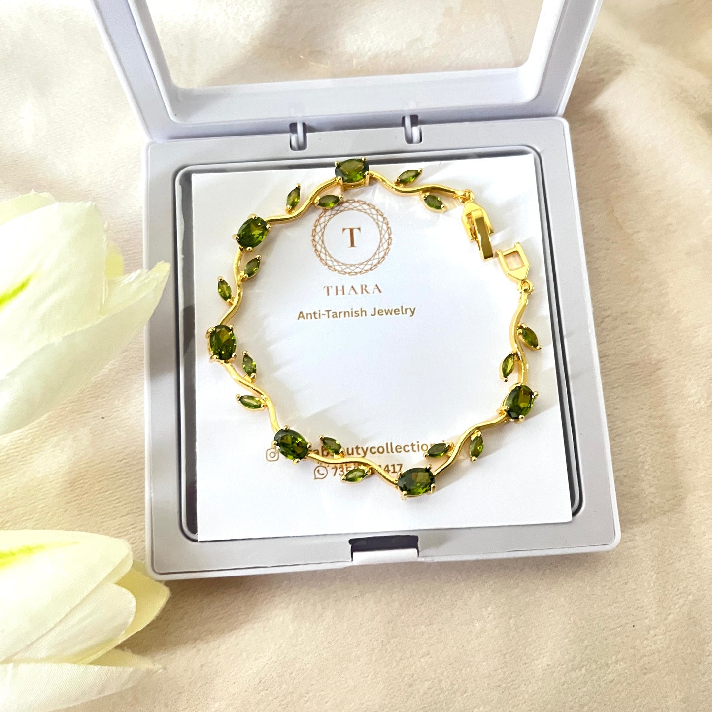 Viral Tulip Bracelet - Olive