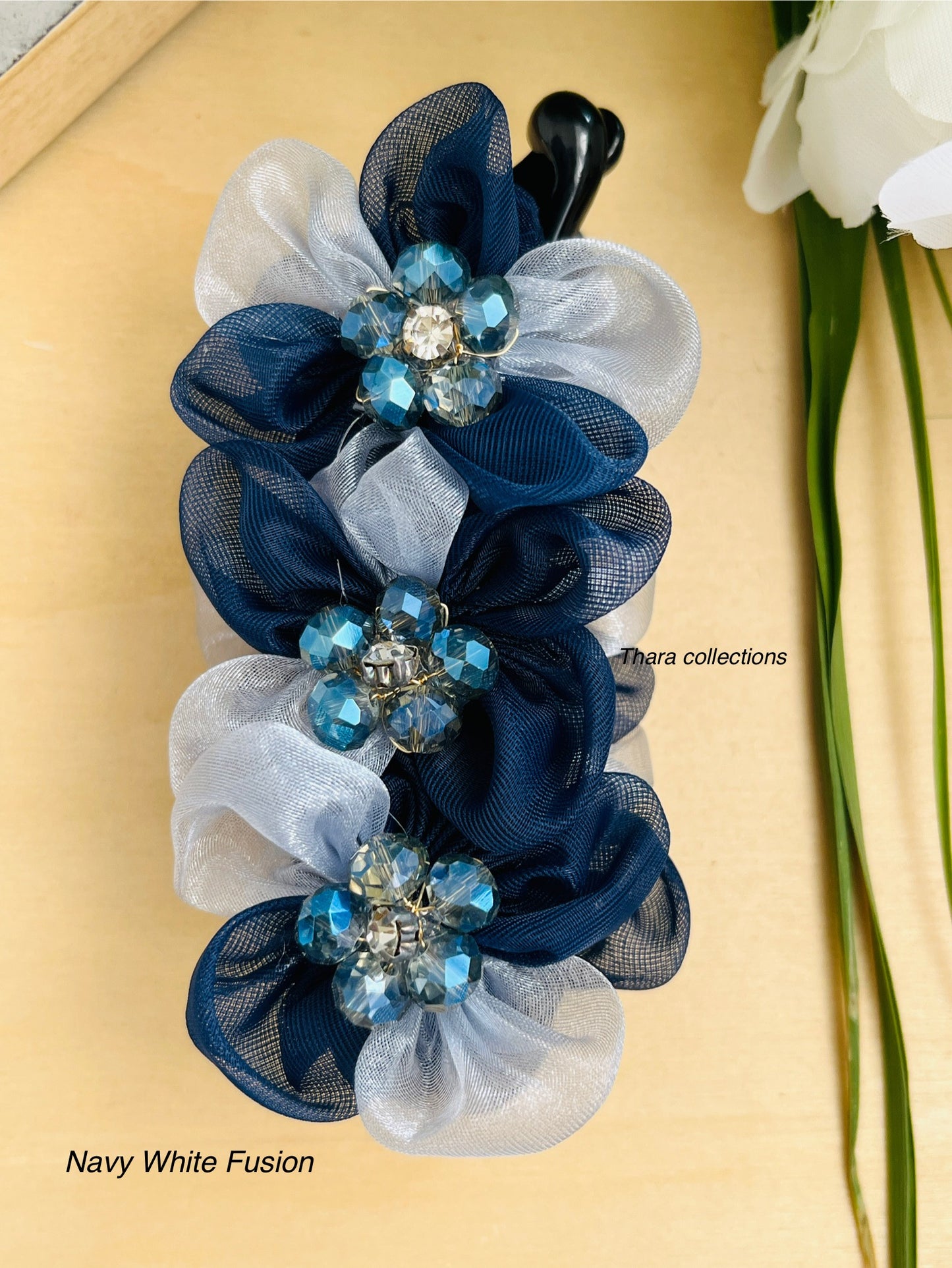BloomBliss Floral Banana Clips