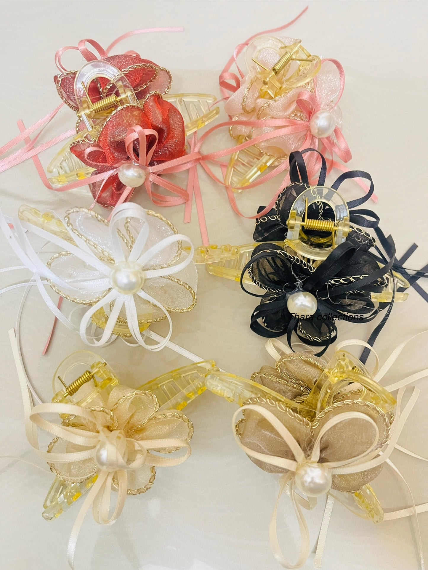 Flower Hair Claw clip