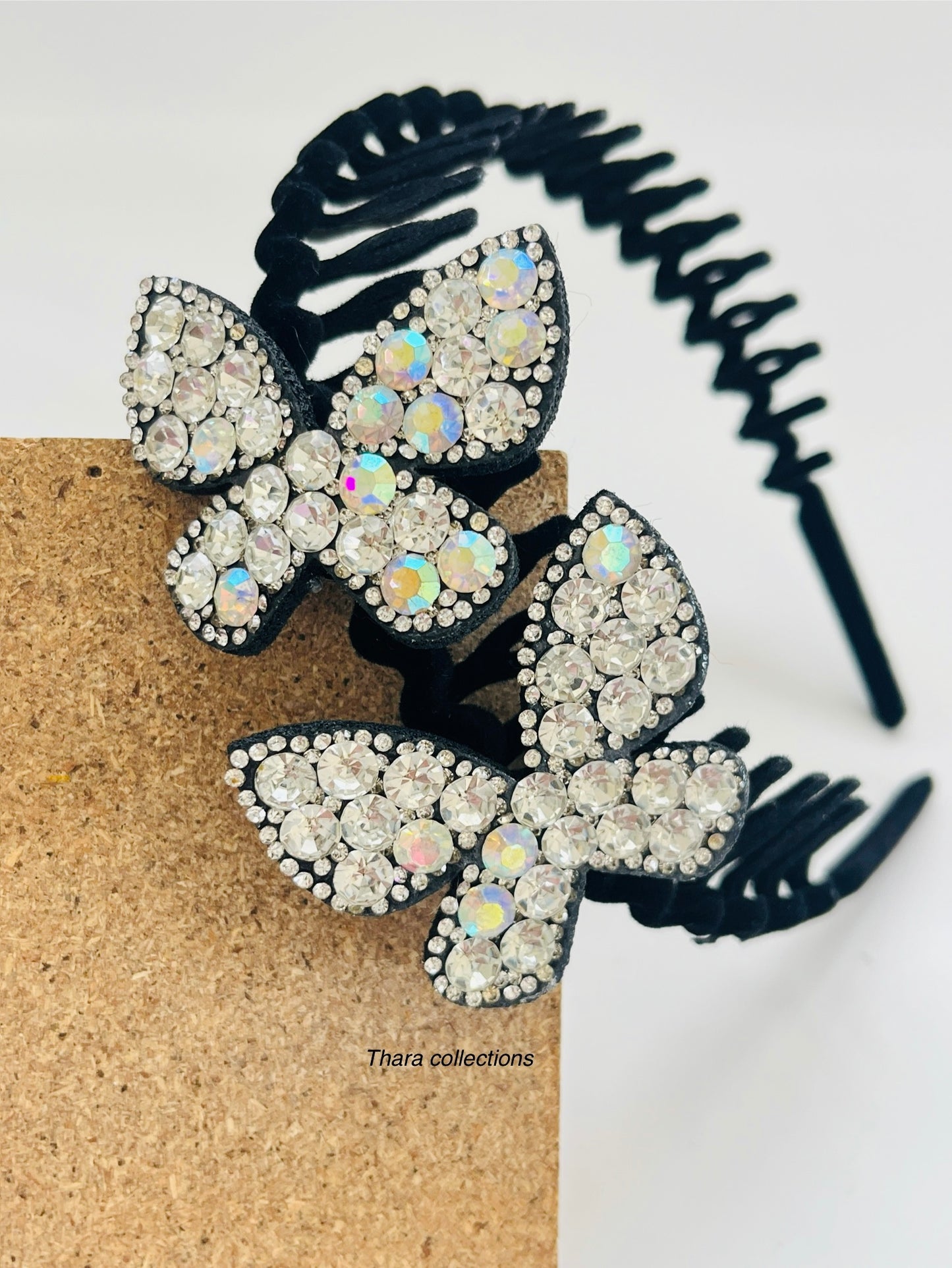 Sparkling Butterfly Rhinestone Comb-style Hairband