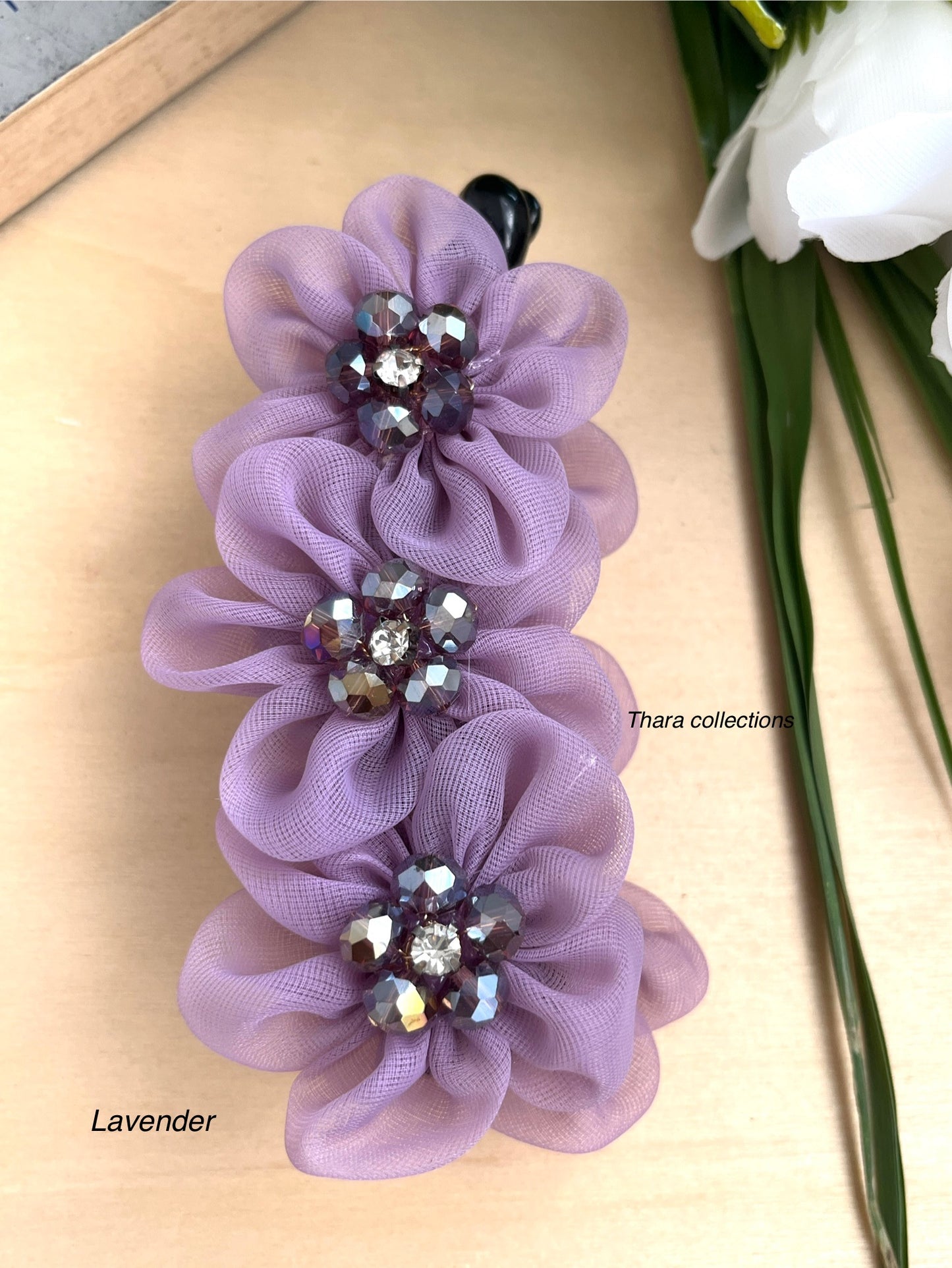 BloomBliss Floral Banana Clips