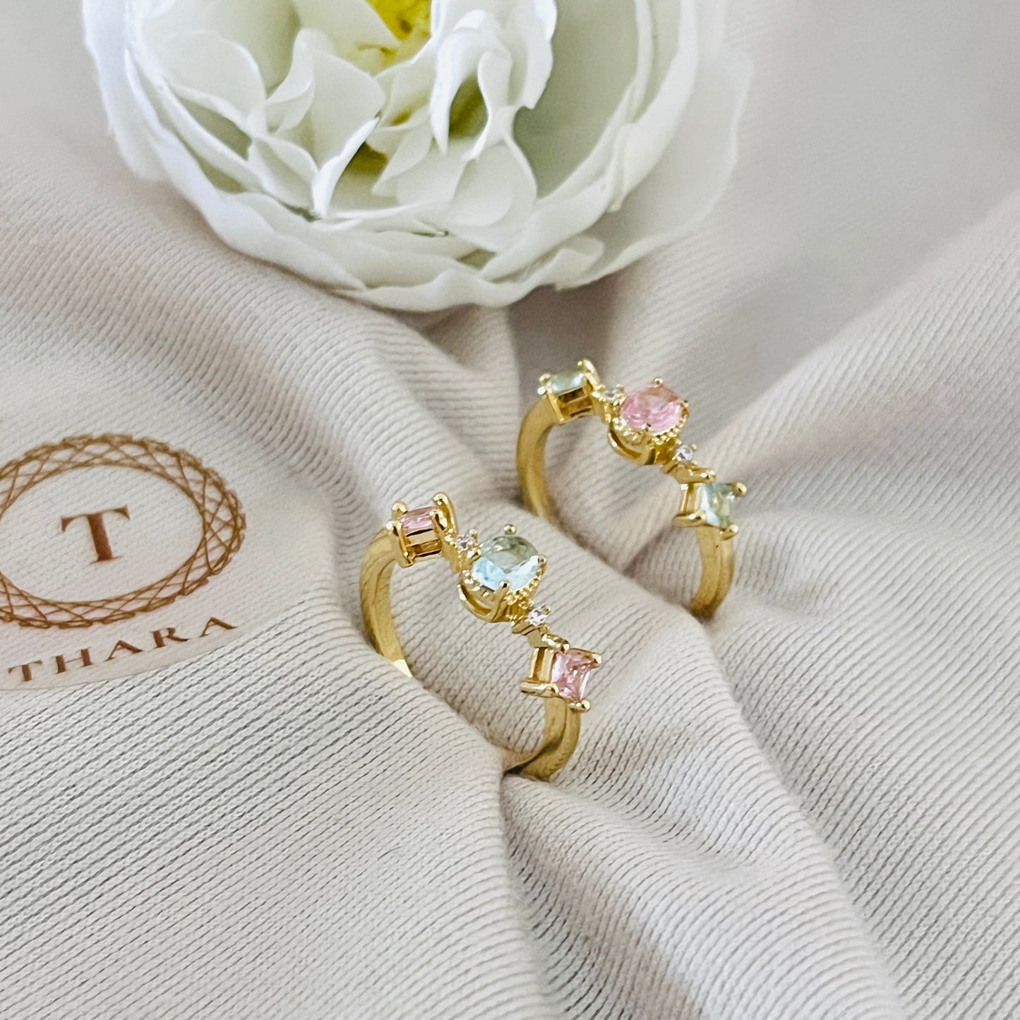 Oval Diamond Shape Antitarnish Ring