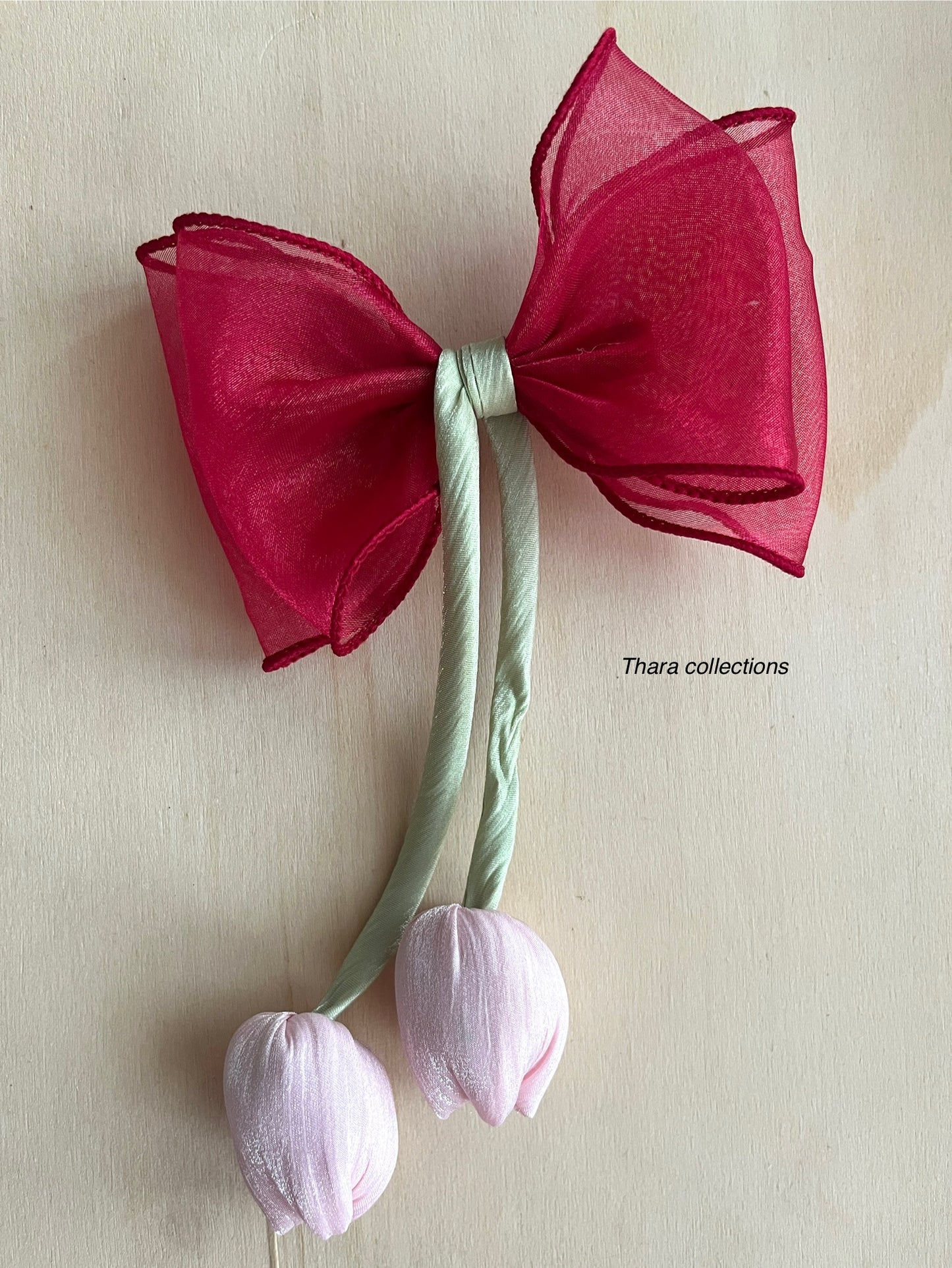 Tulip Bow Hair Clip – Indian Color