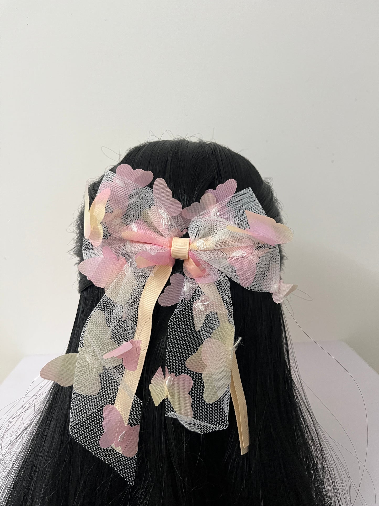 Pastel Butterfly Bow Hair Clip