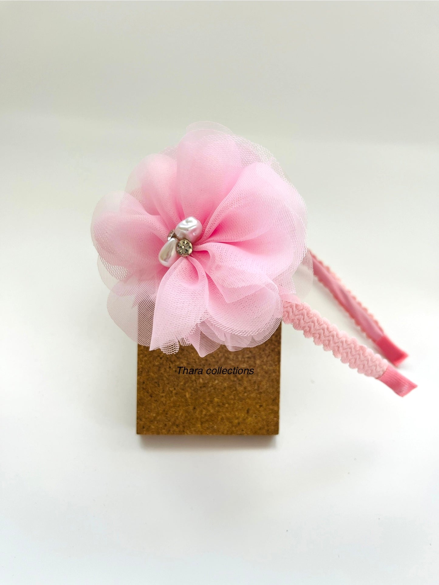 Soft Floral Hairbands with Pearl & Rhinestone Accents