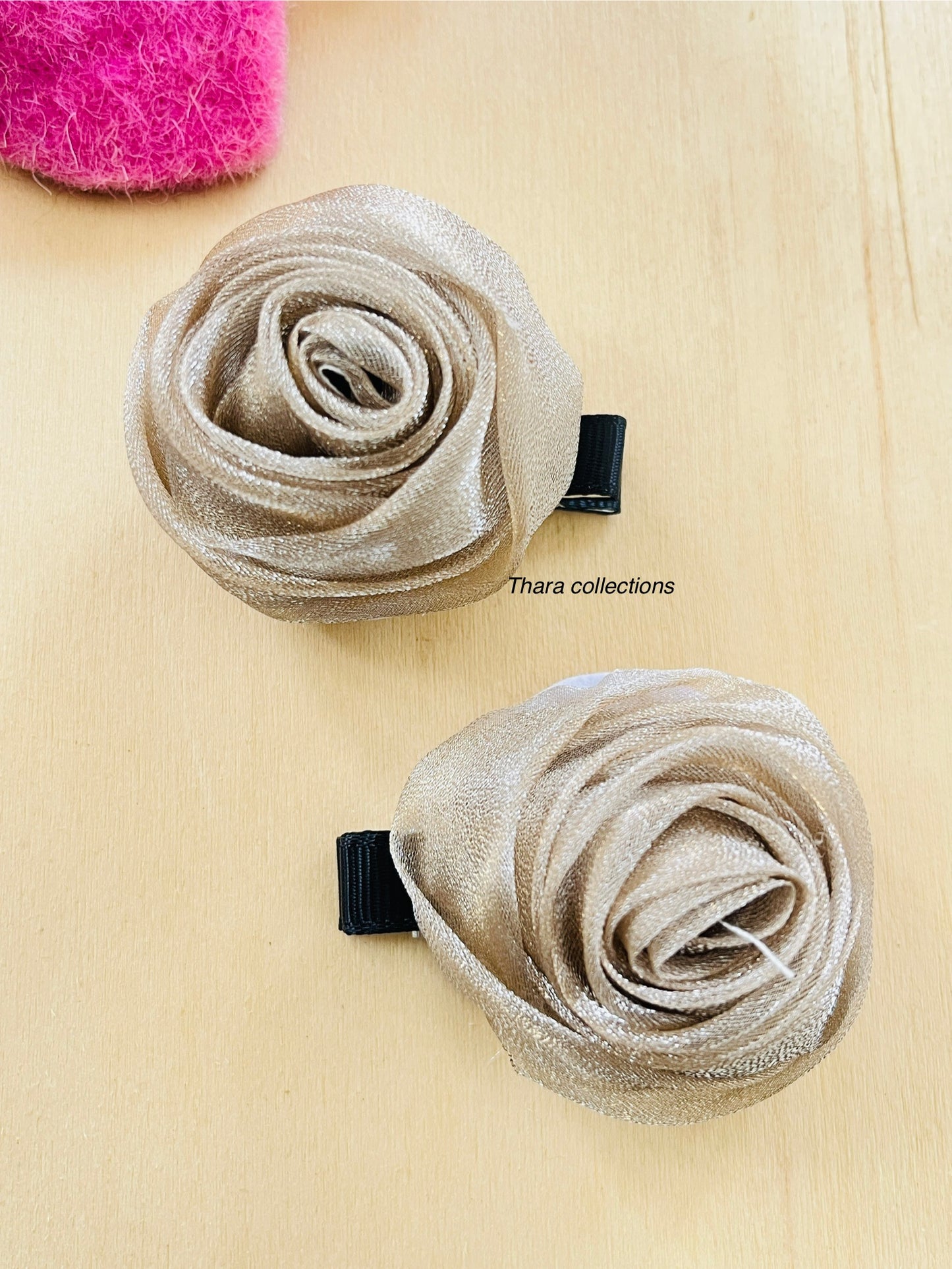 Rosette Radiance Hair Clips – Luxe Bloom Series