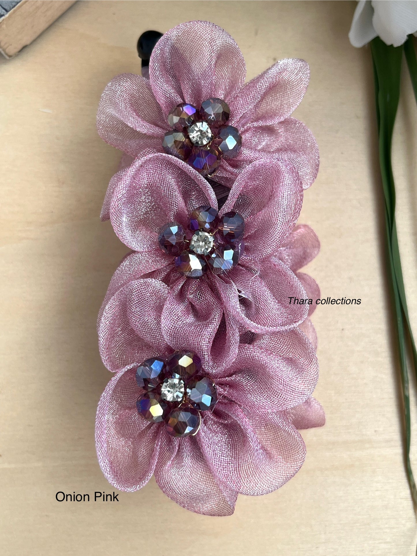 BloomBliss Floral Banana Clips