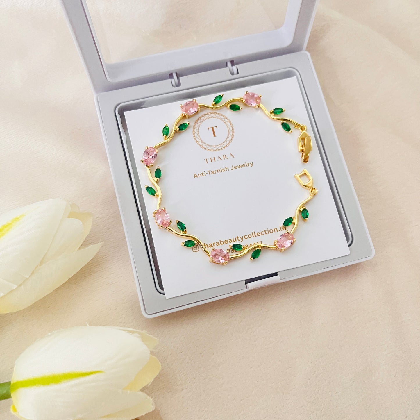 Viral Tulip Bracelet - Blush Pink
