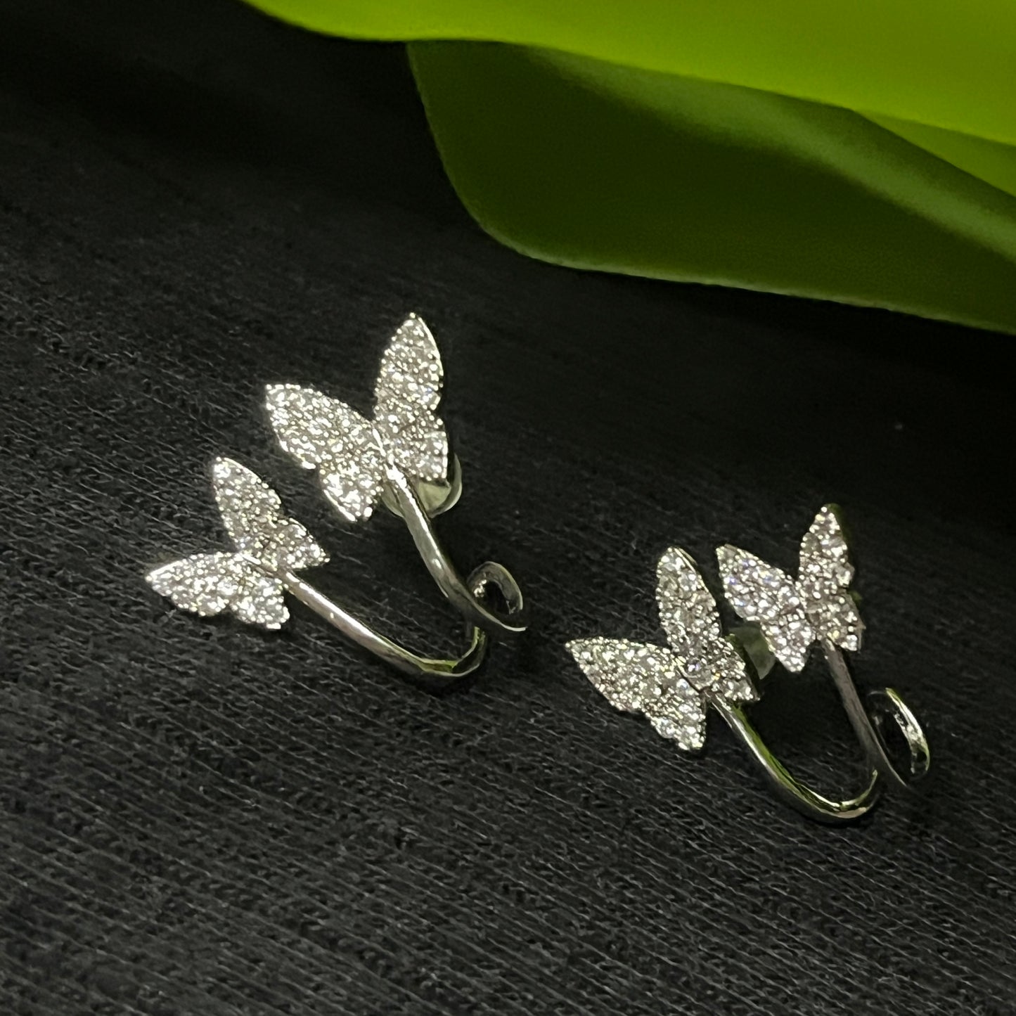 Dual Butterfly Stud Earrings
