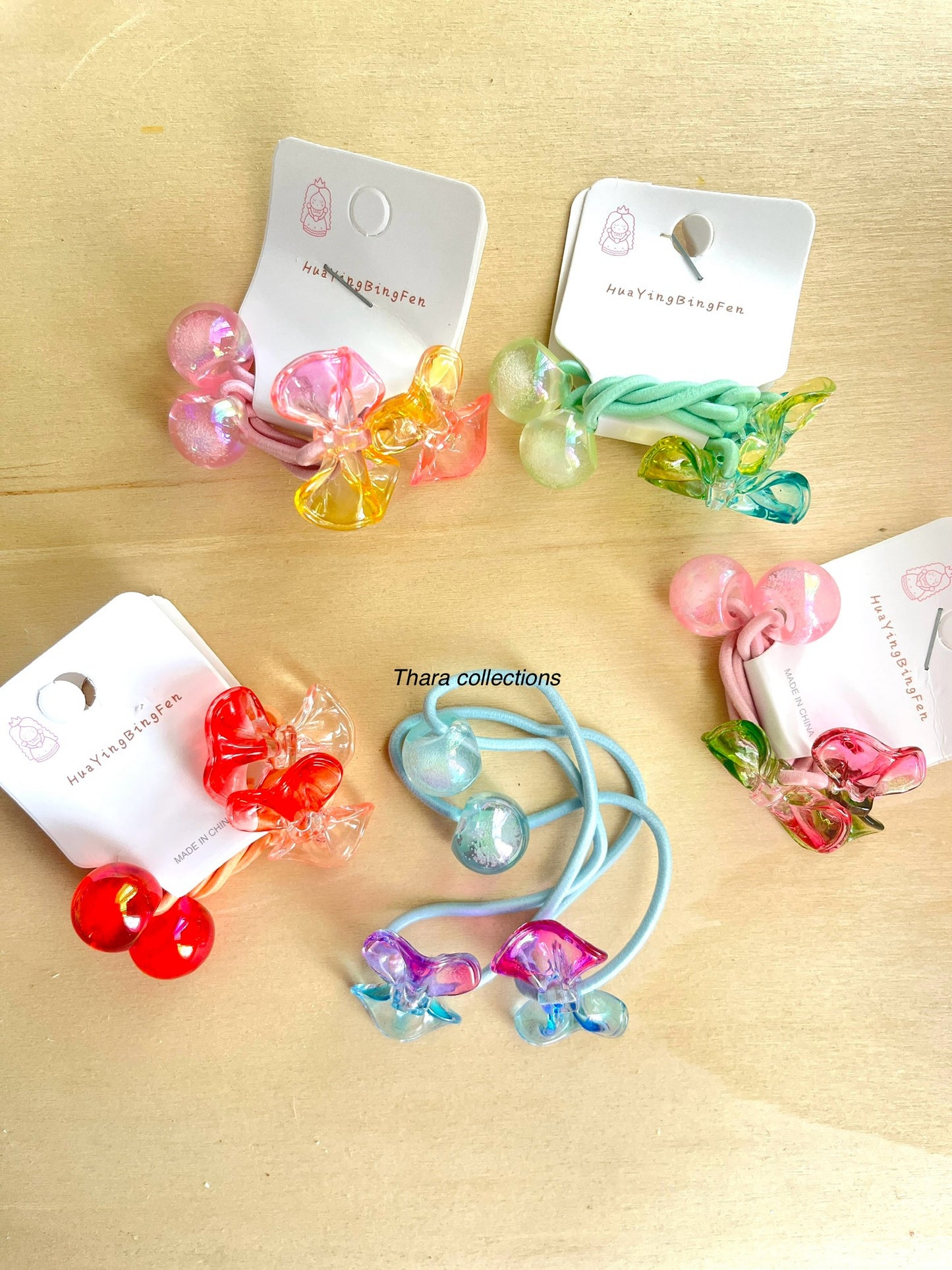 Iridescent Bubble Hair Ties – Set of 2