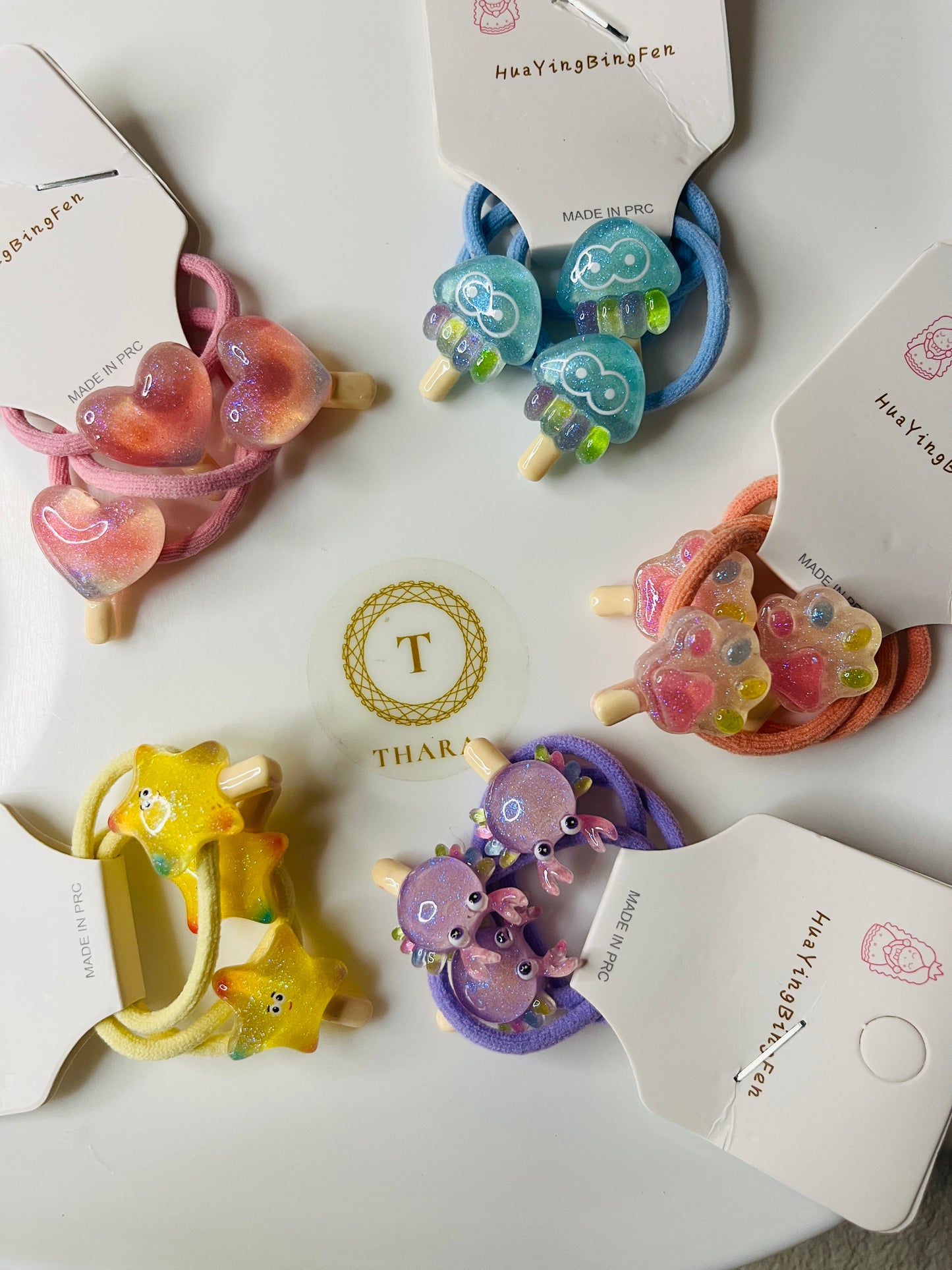 Pastel Cutey Hair Ties - Set of 3