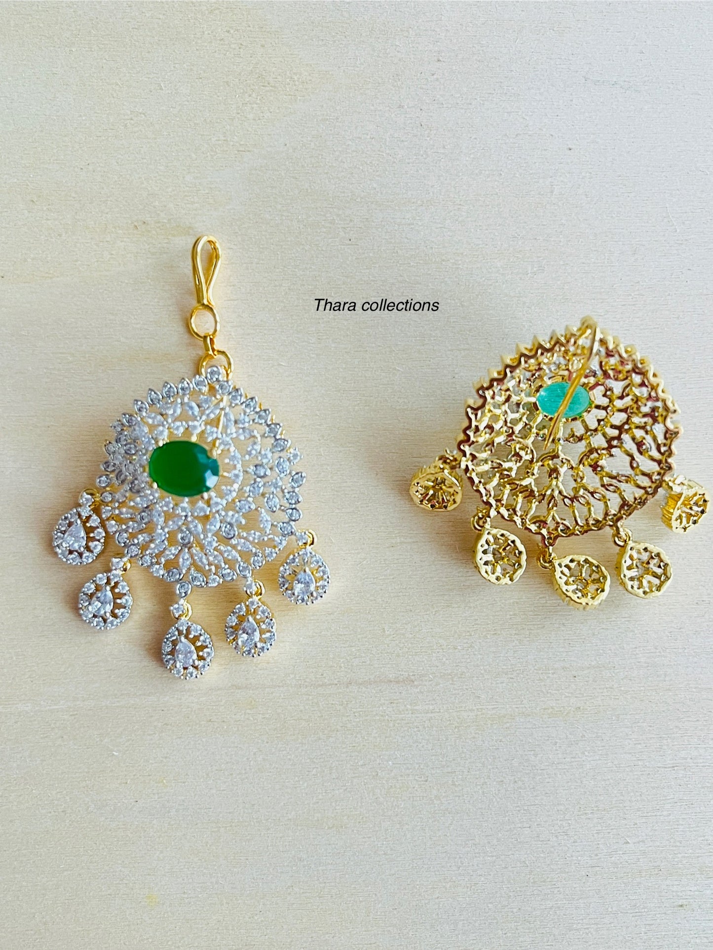 Dual-Style Chandelier Maang Tikka / Hair Accessory