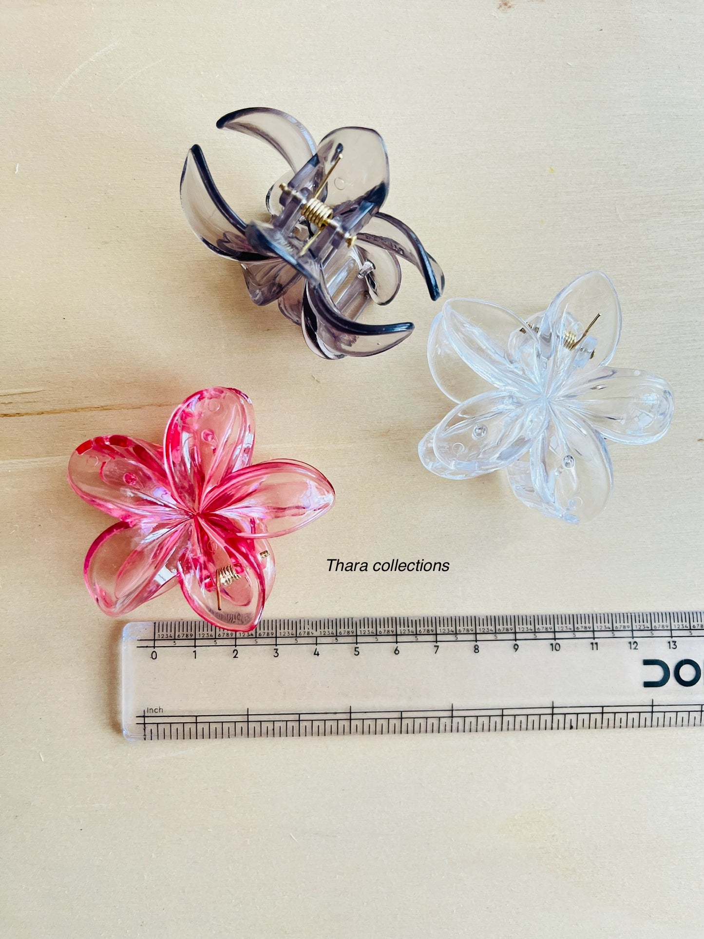 Bloom Crystal Hair Claw Clips