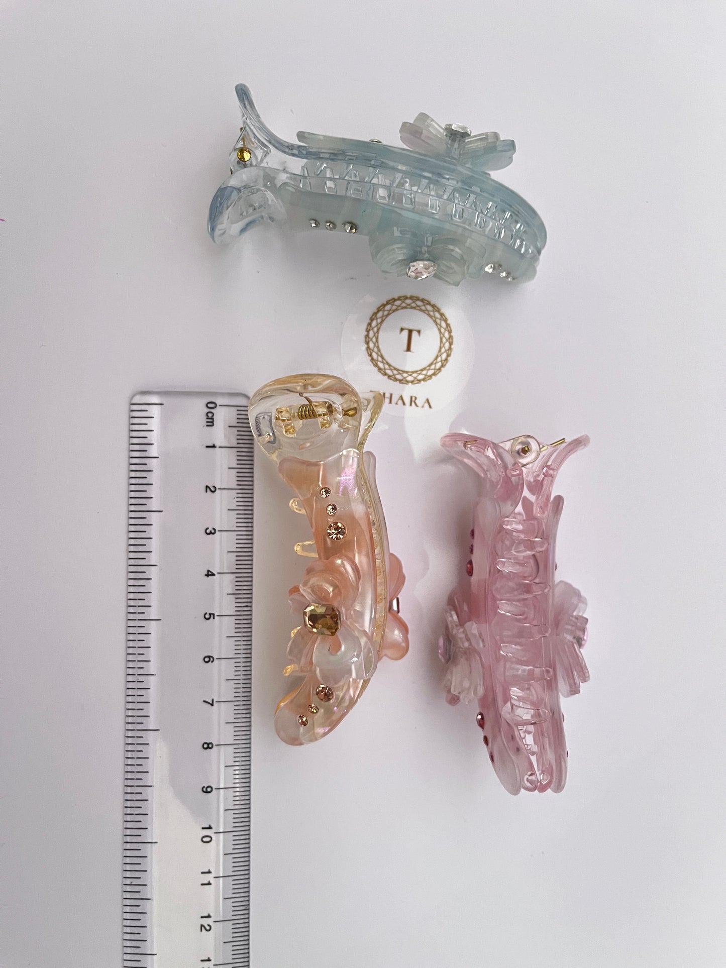 Bow Crystal Party Banana HairClip