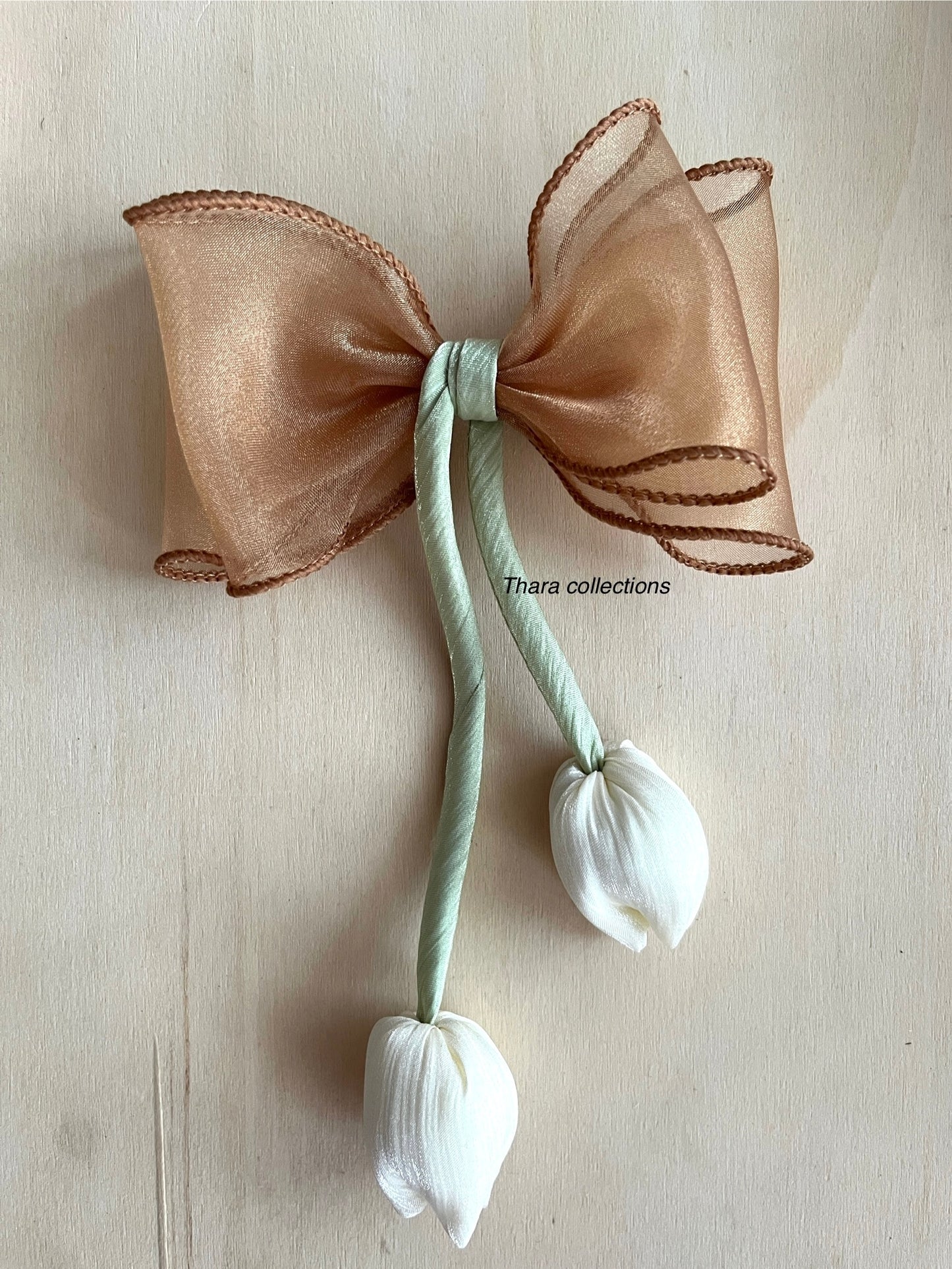 Tulip Bow Hair Clip – Indian Color