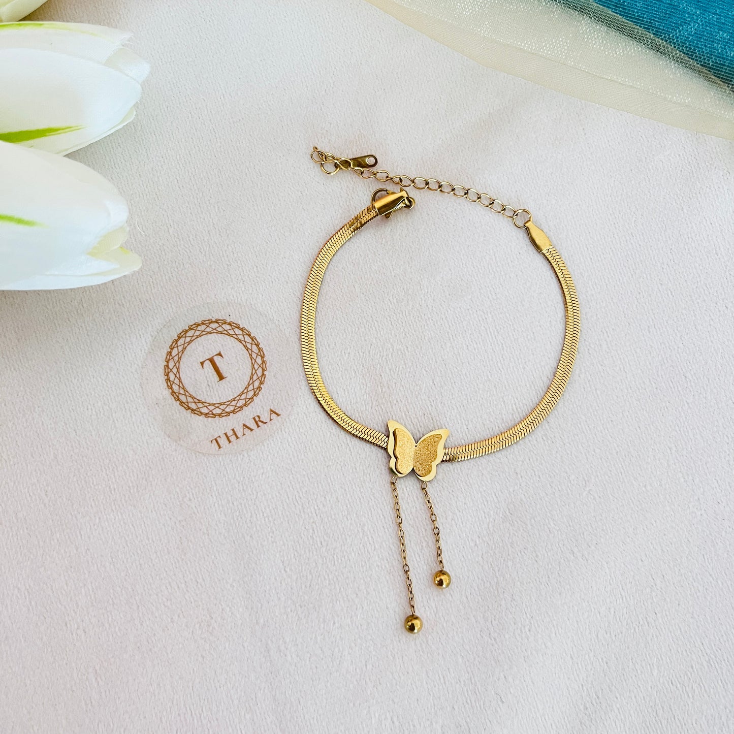Butterfly Drops Chain Bracelet