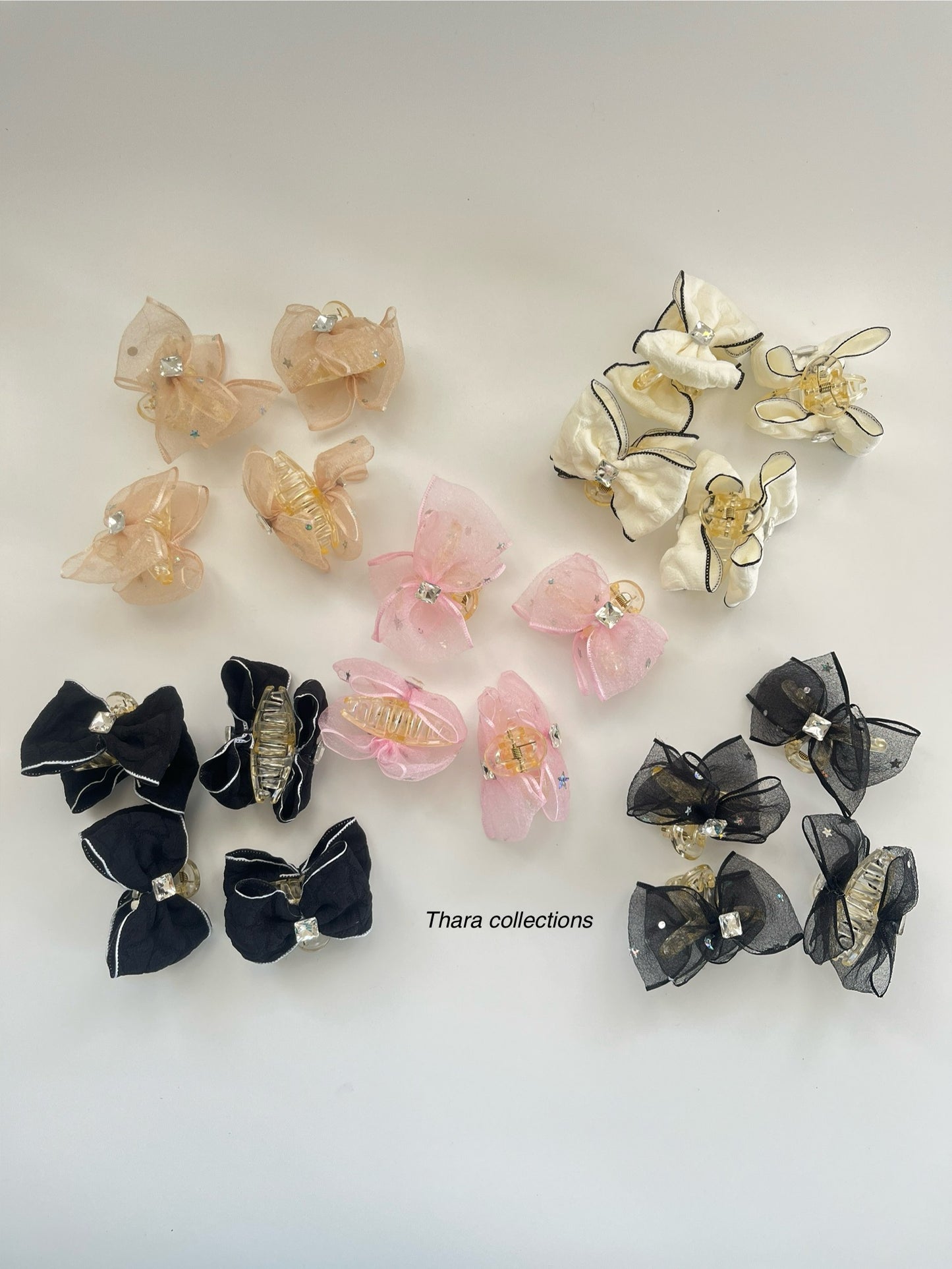 Elegant Bow Claw Clips – Soft Organza & Satin Hair Accessories