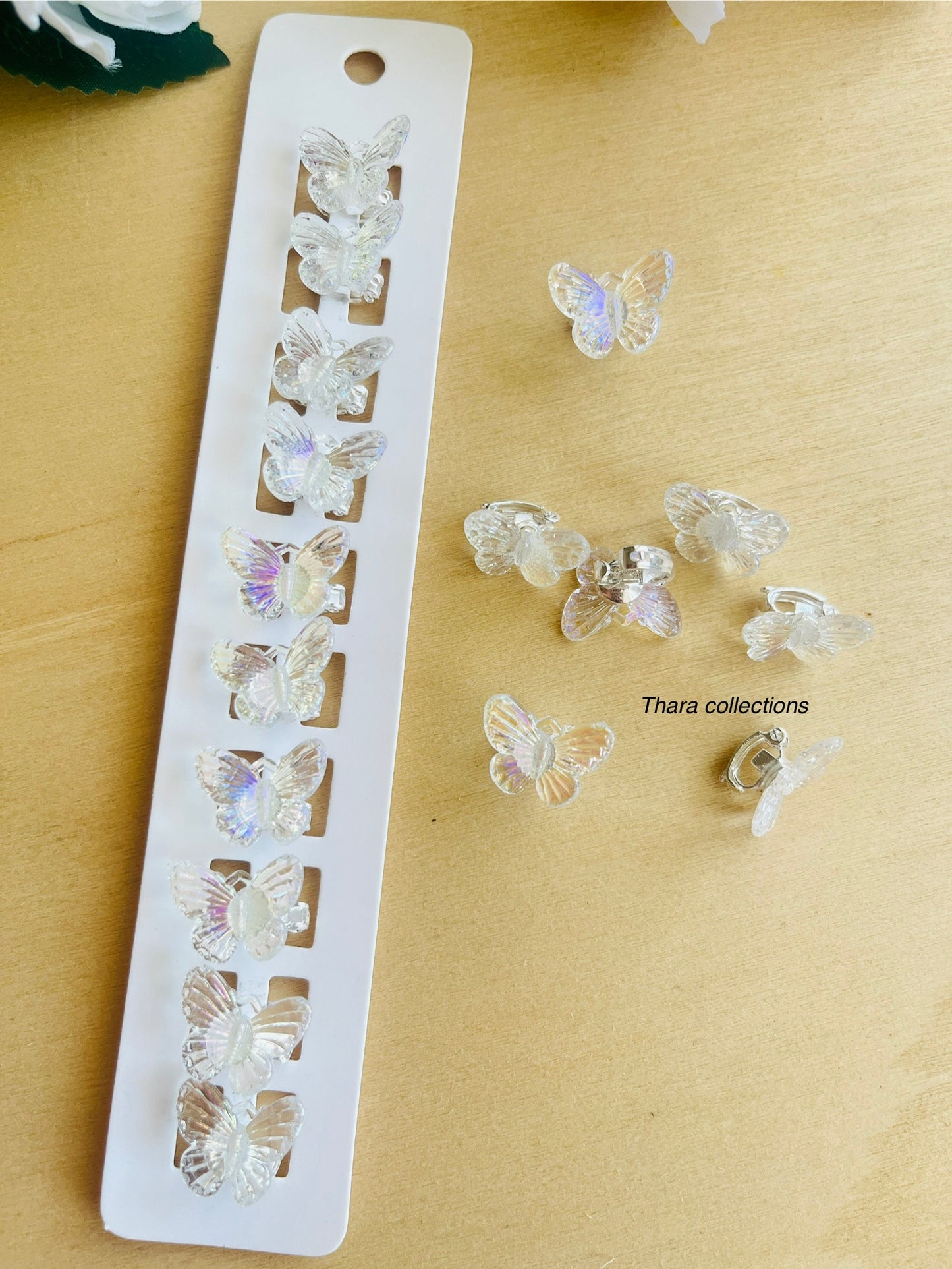 Butterfly Charm Hair Clips