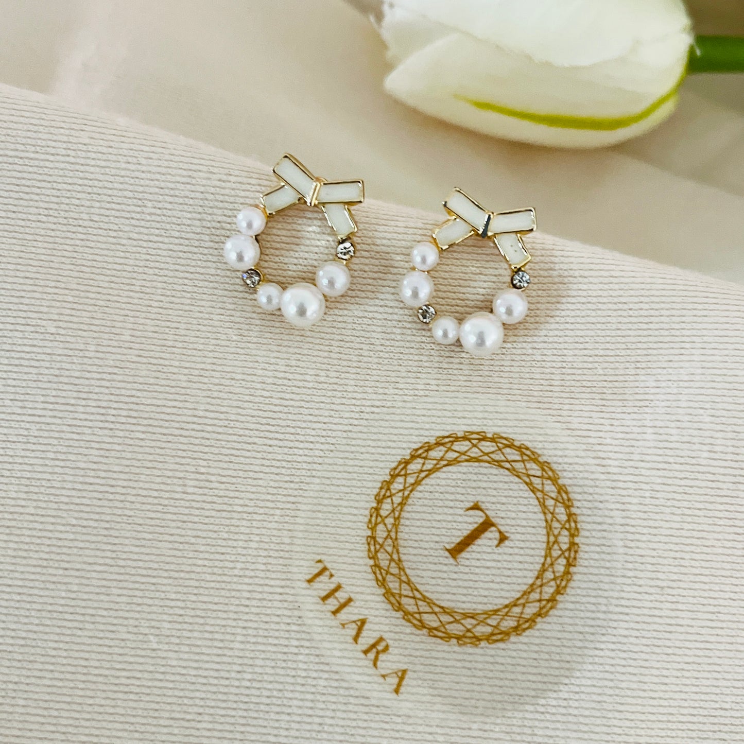 Pearl Bow Trendy Earrings