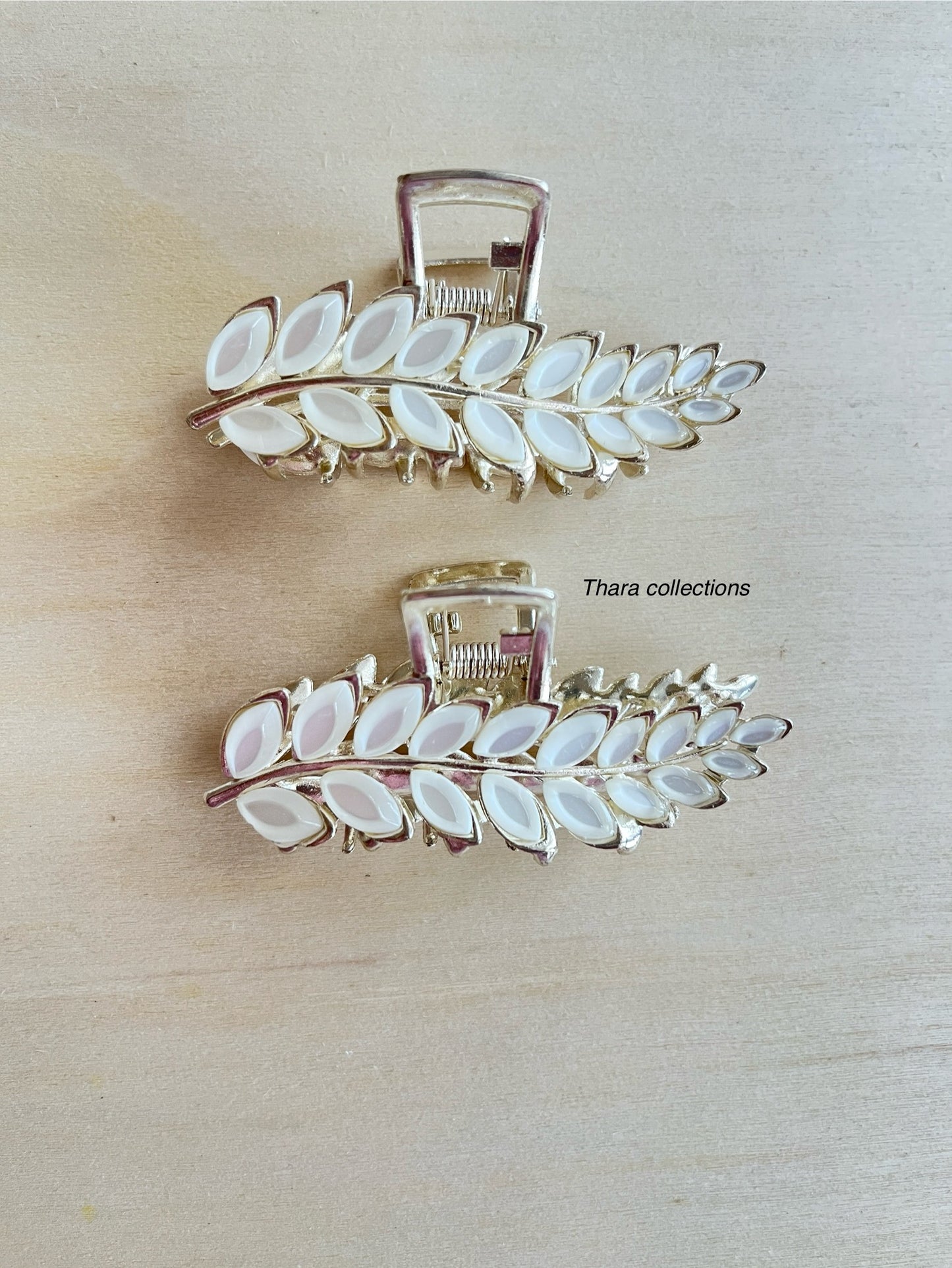 Korean Style Leaf Hair Claw Clip