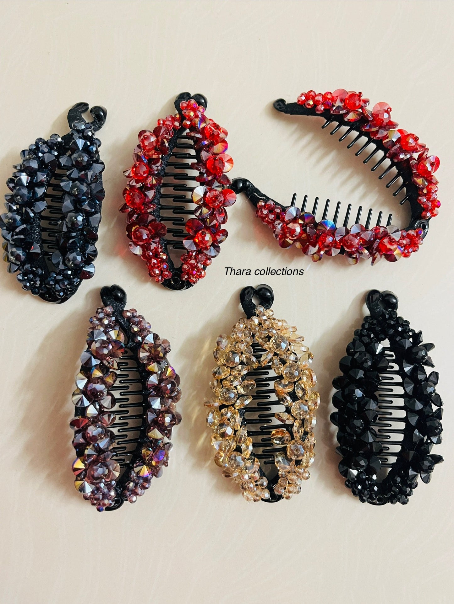 Beaded Banana Hair Clip