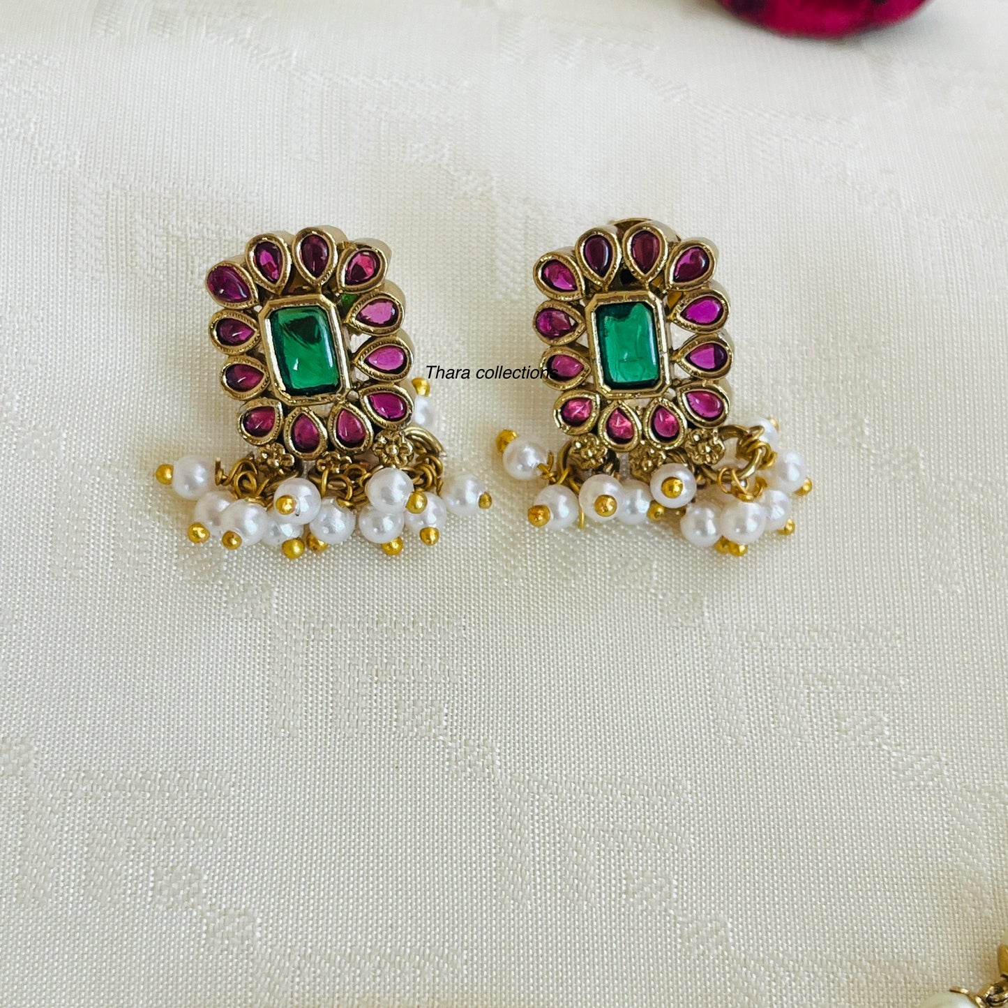 Royal Kundan & Pearl Choker Necklace Set