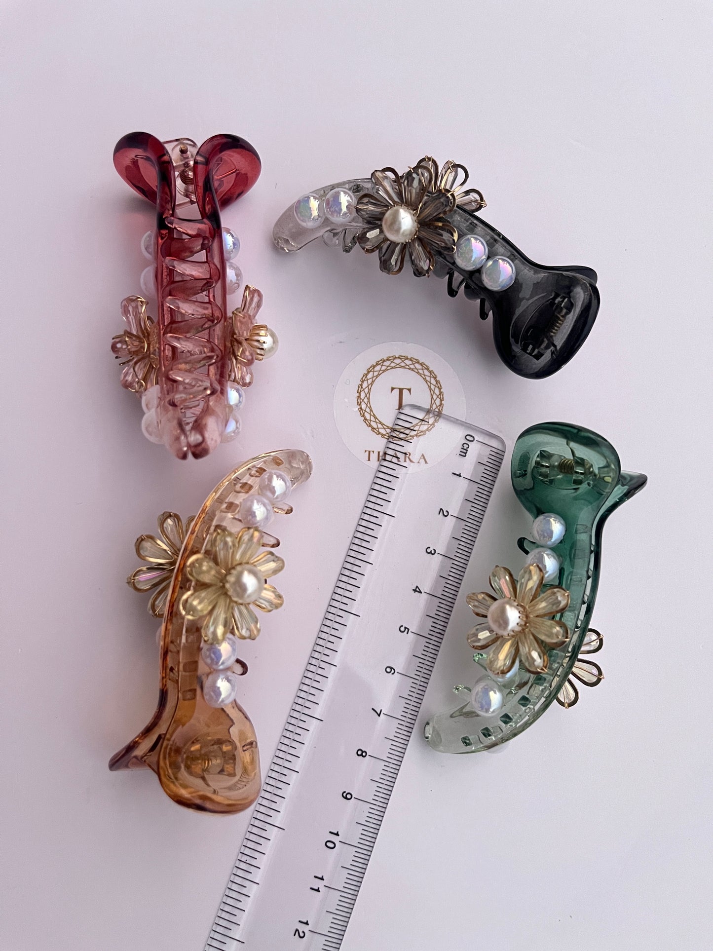 Pearl Bloom Banana Hair Clip