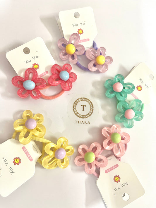 Blossom beauty hair ties - Pack of 2