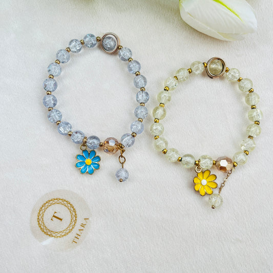 Elegant Beaded Charm Bracelet