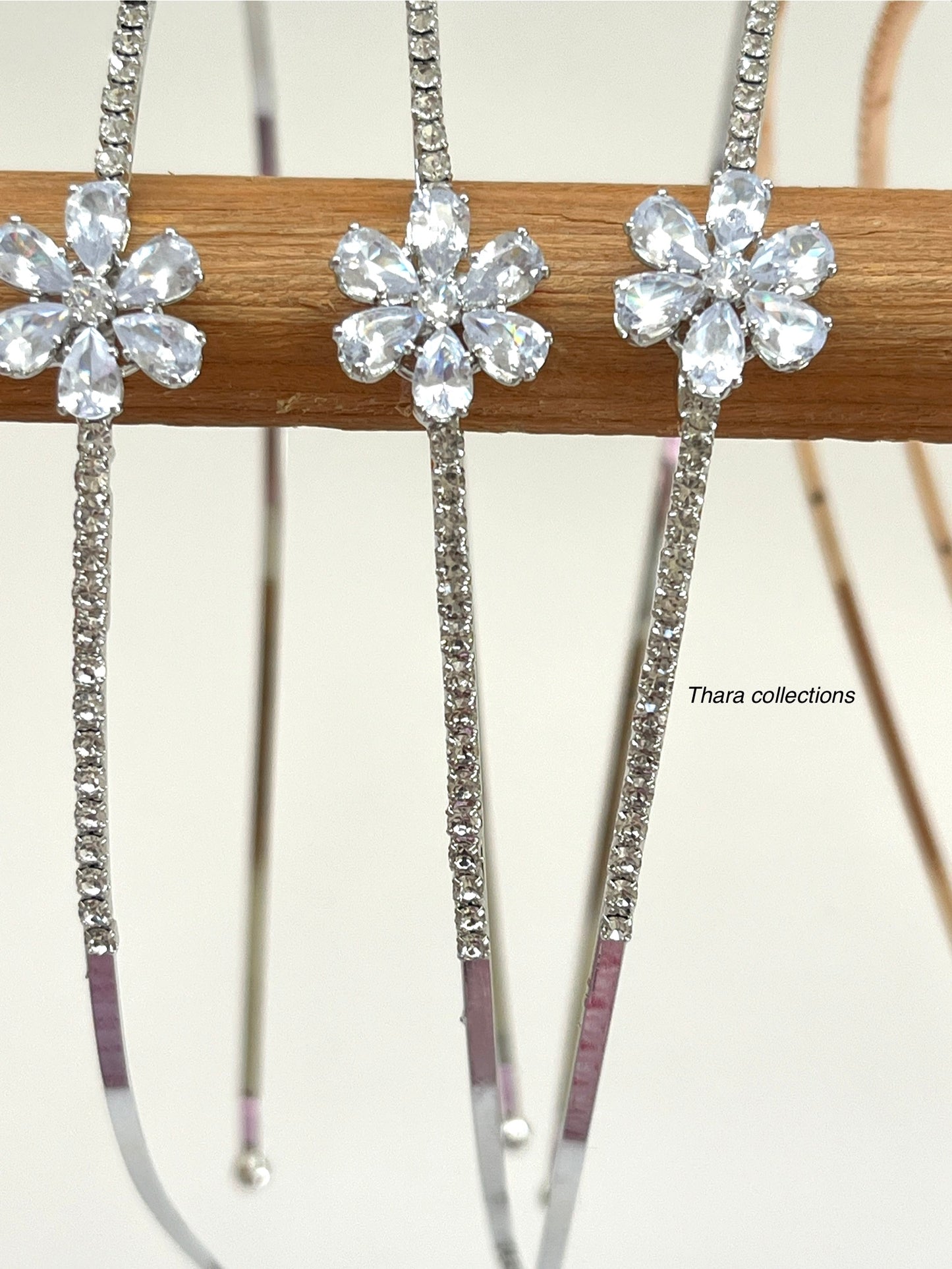 Elegant Floral Rhinestone Headbands – Silver & Rose Gold