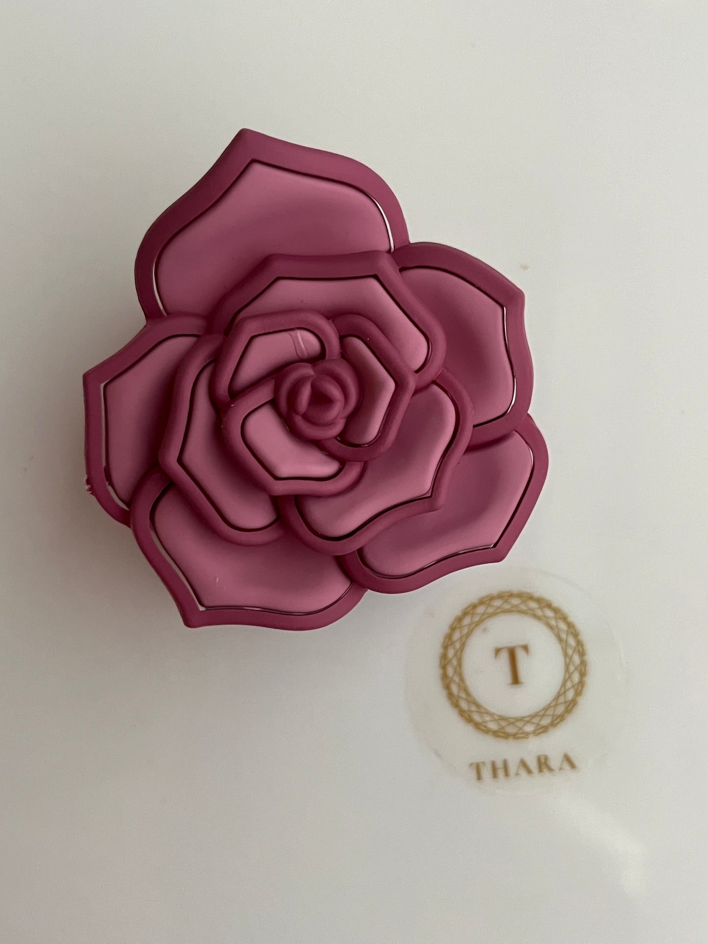 Rosette Flower Shaped Medium Claw Clip – Matte Finish