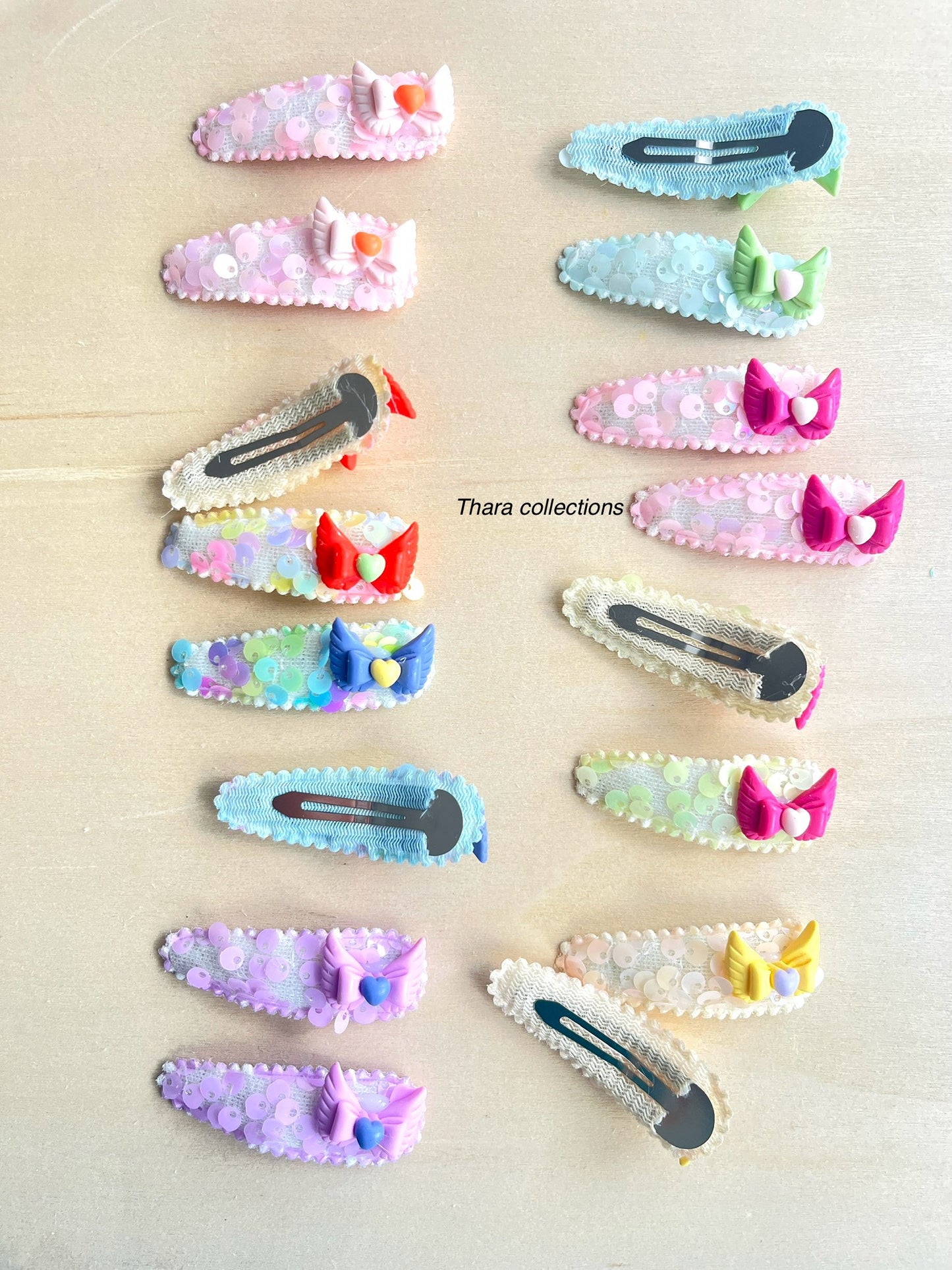 Sequin Lace Hair Clip Set – Pack of 2