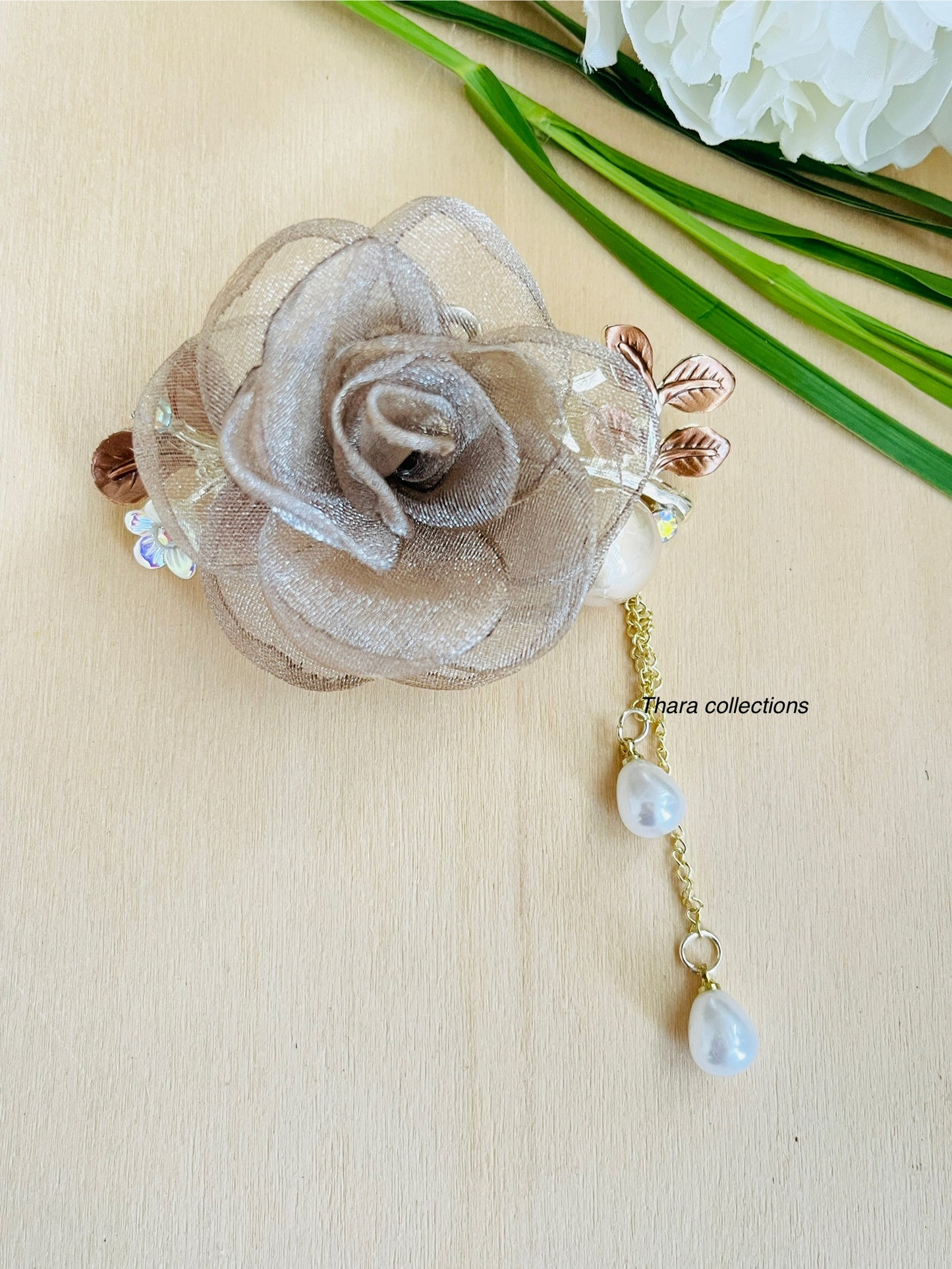 Rose Blossom Hair Clip
