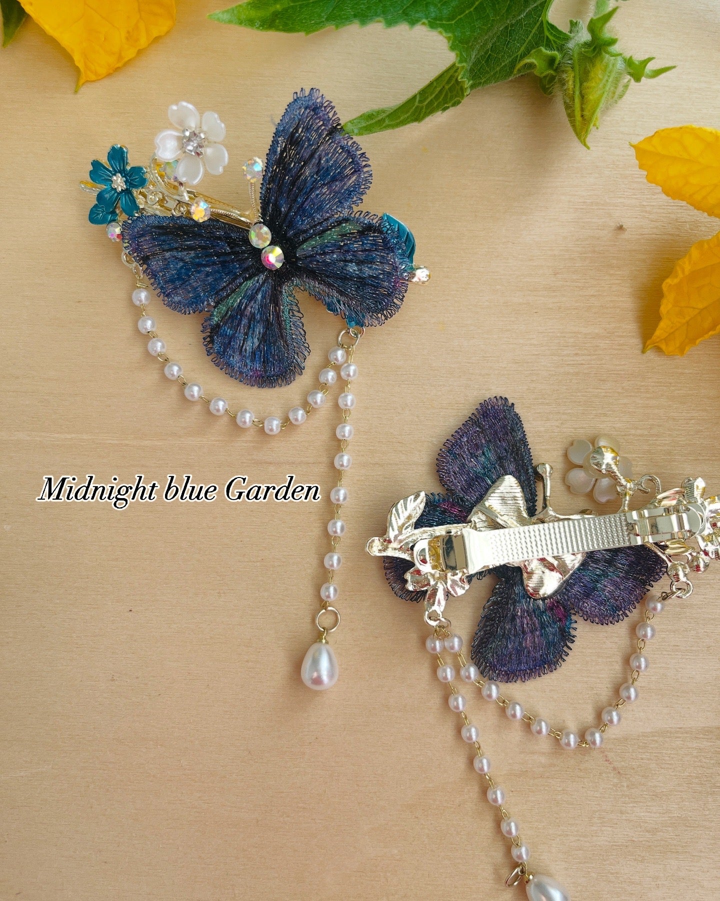 Pearl Bloom Butterfly Hair Clip