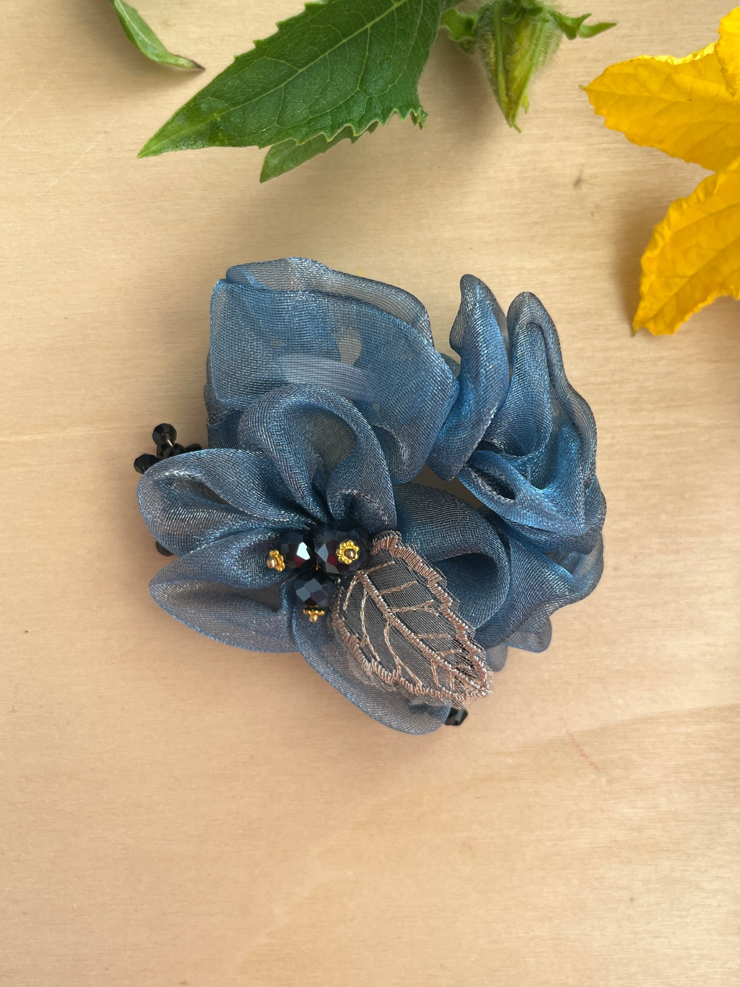 Floral Satin Scrunchies