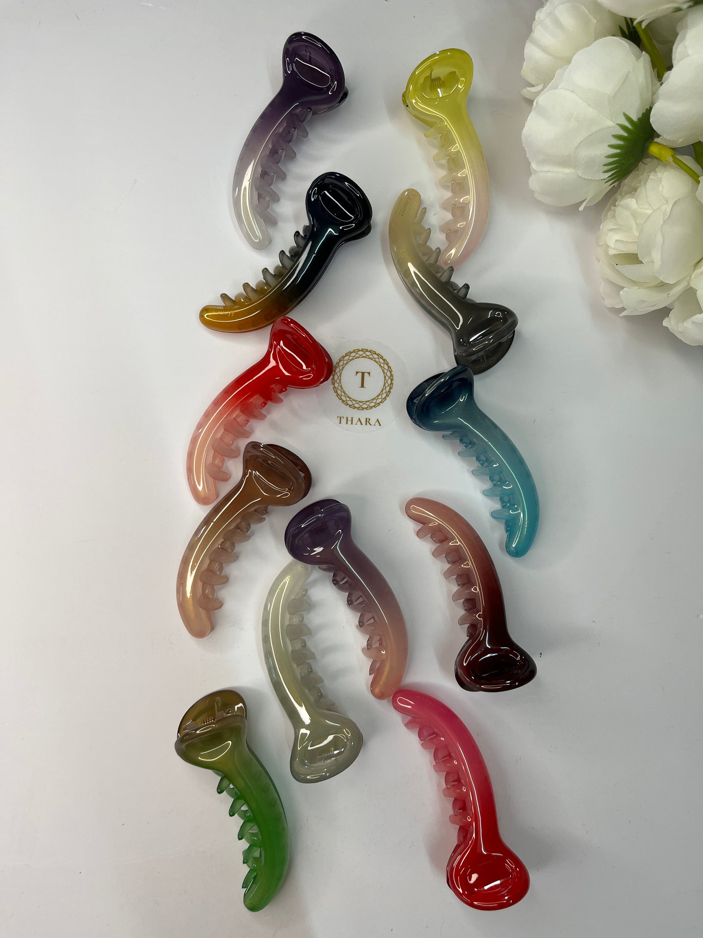 Dual Shade Banana Clips - Brand Honey